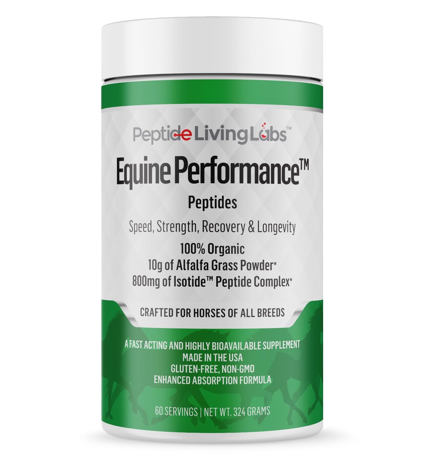 Equine Performance Peptides™ - Organic Horse Feed Supplement for Joint, Muscle & Hoof Support | Weight Gain Formula | Babcock Ranch Approved | Ideal for Competition Horses, Senior Horses & Recovery Training