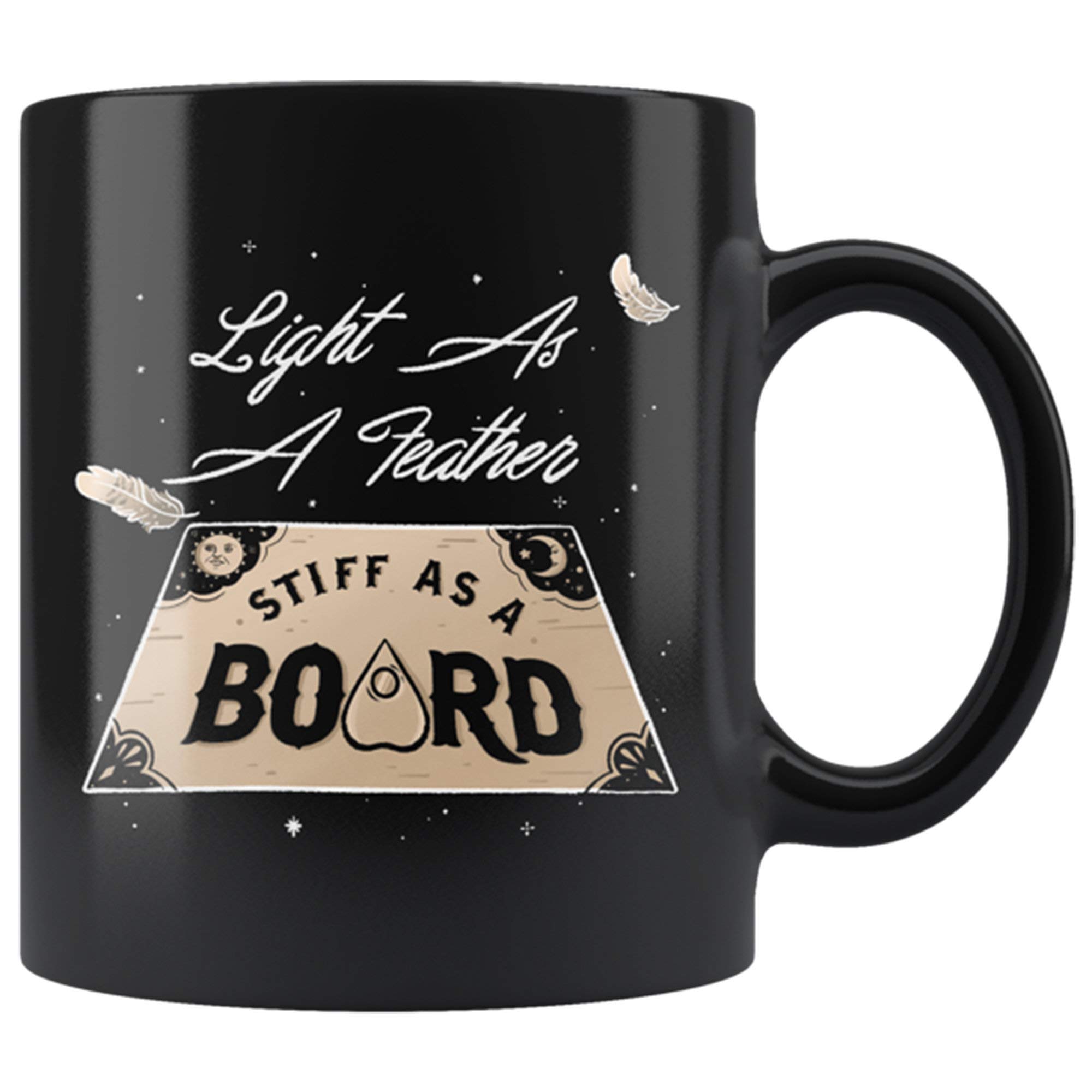Light As A Feather Stiff As A Board Halloween Witch Coffee Mug - Perfect for Spooky Tea Parties, Witchy Gatherings & Halloween Decor