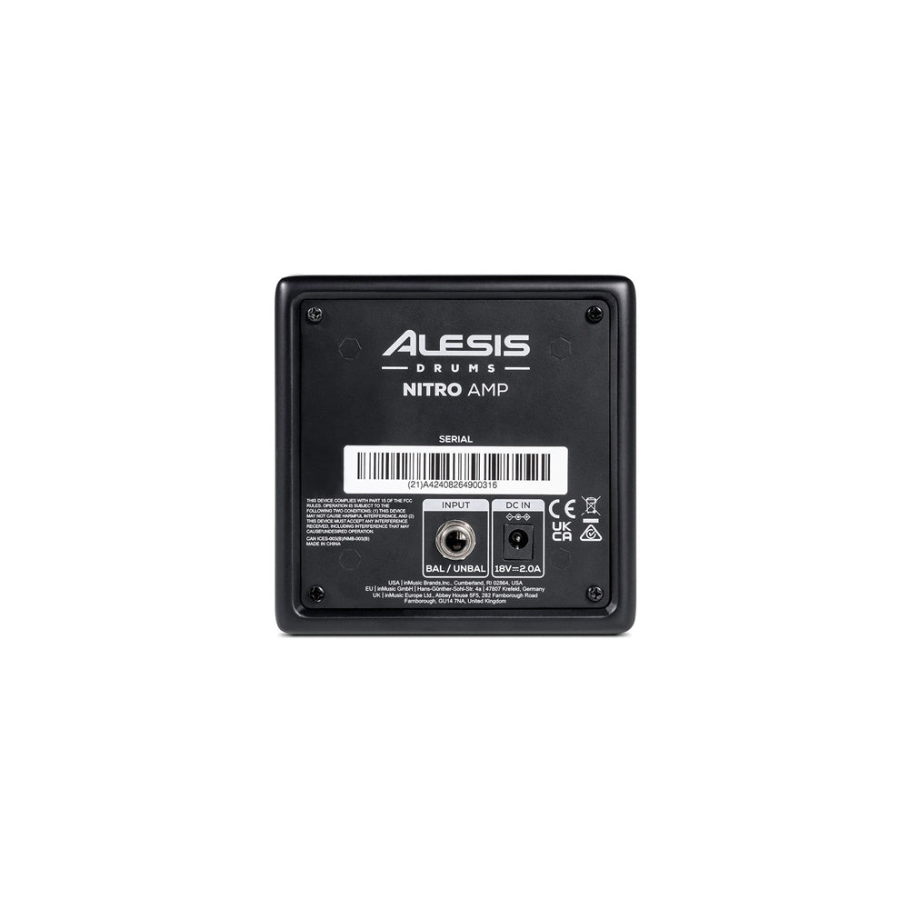 Alesis Drums Nitro Amp 70W Personal Drum Amplifier - Black | Portable Electric Drum Monitor for Home Practice, Studio Recording & Live Performances