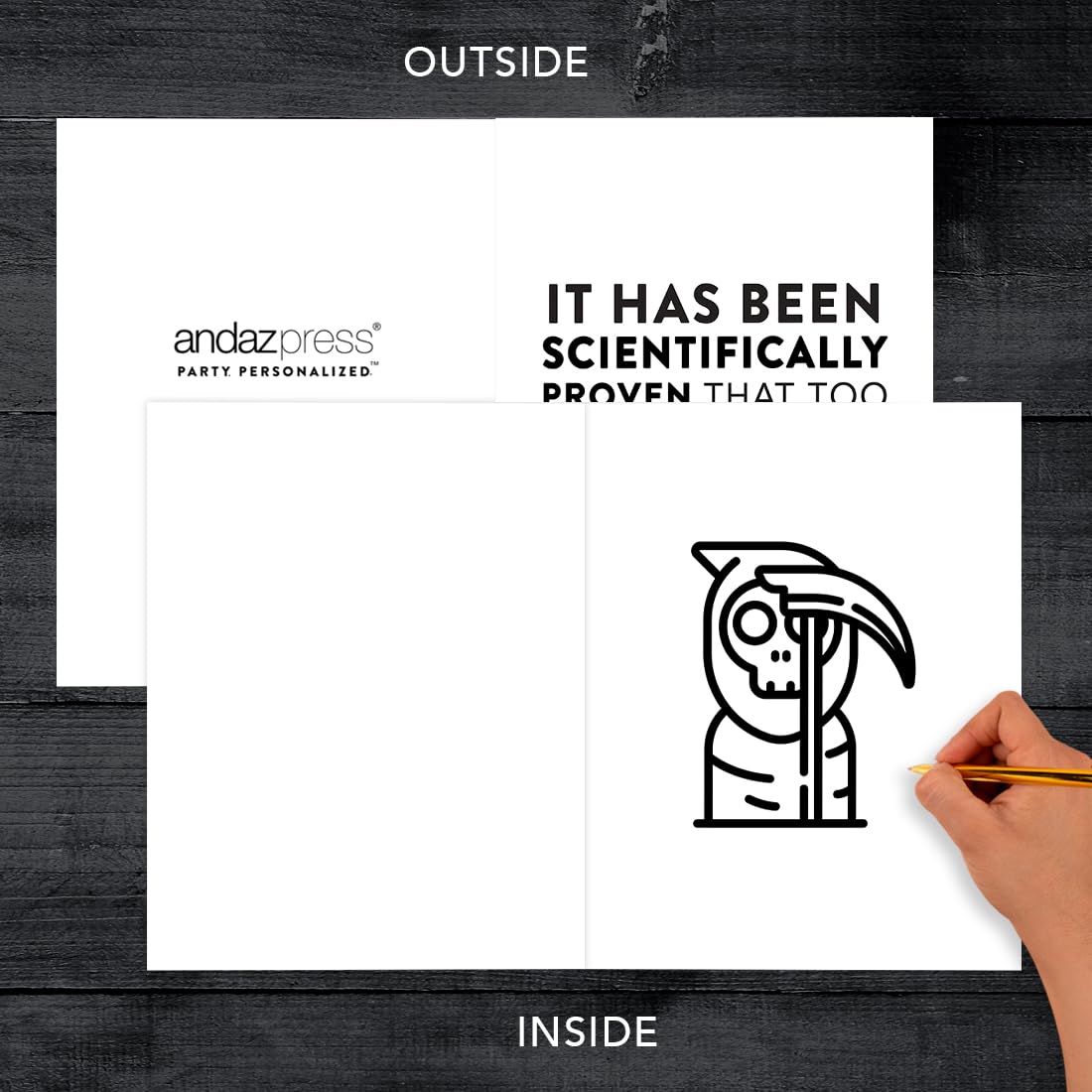 Funny Jumbo Birthday Card with Envelope - 8.5 x 11 Inch Greeting Card - Scientifically Proven to Make People Laugh - Perfect for Birthdays, Anniversaries & Special Occasions