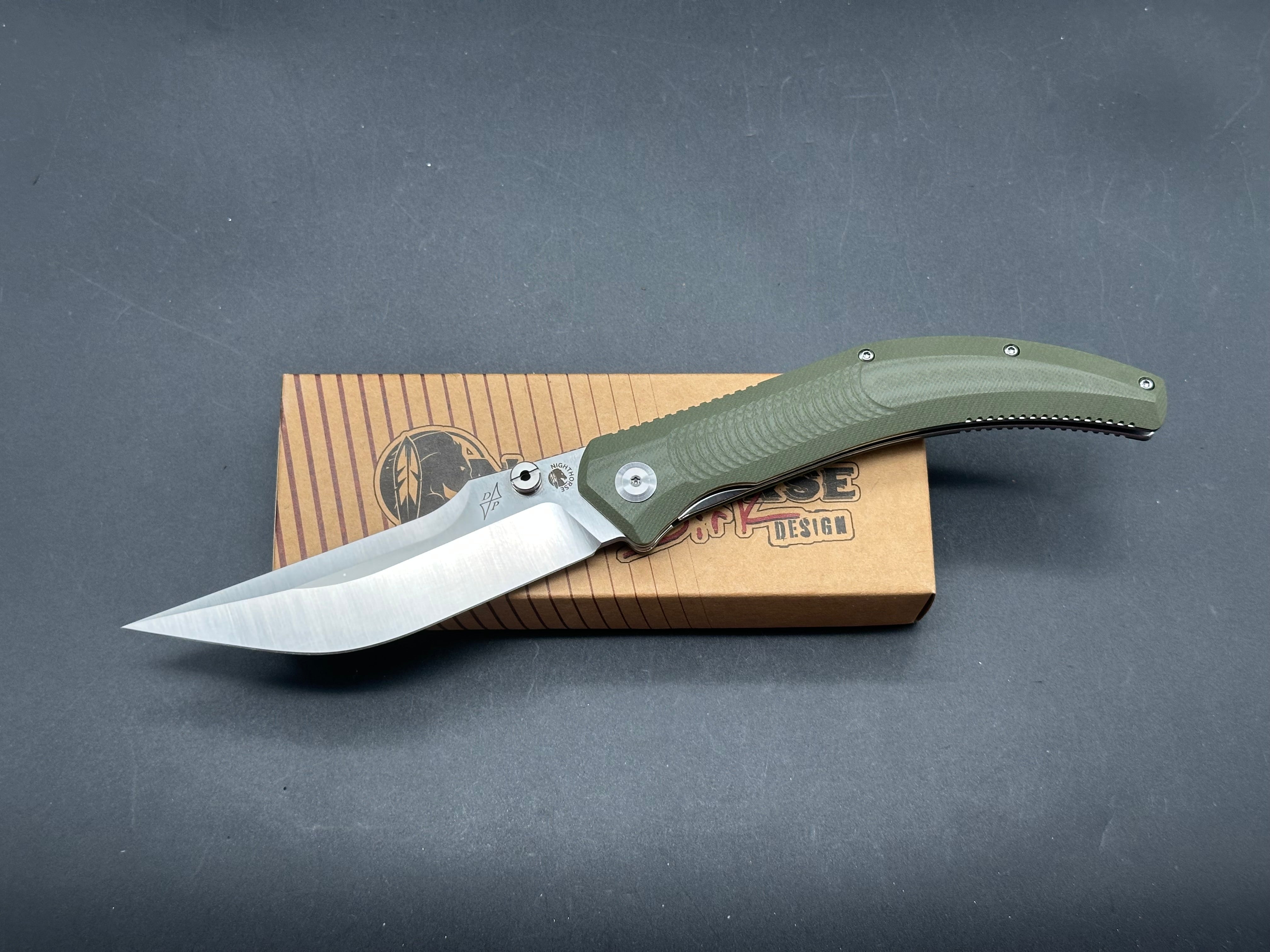 B’yond EDC Night Horse Green G10 Pocket Knife - Tactical Folding Knife for Outdoor, Camping & Everyday Carry | Perfect for Hiking, Survival & Utility Tasks