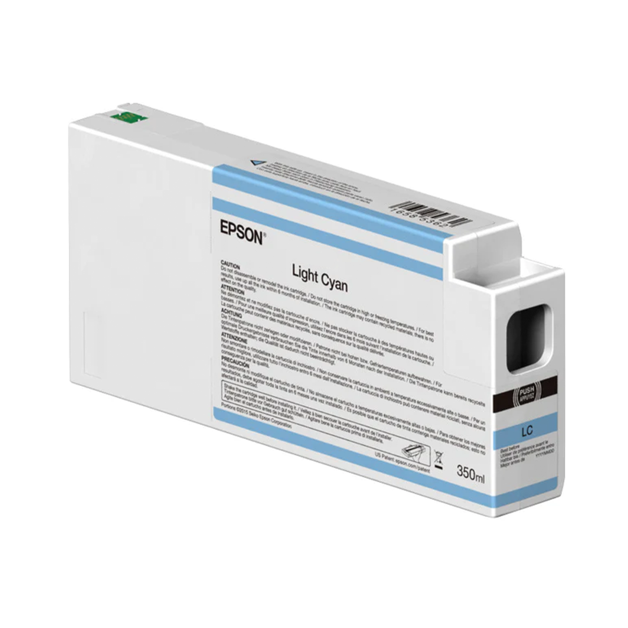 Epson T54X500 UltraChrome HD Light Cyan Ink Cartridge 350mL - Compatible with SureColor P-Series Printers | High-Quality Photo Printing, Graphic Design & Professional Art Reproduction