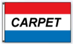 Tri-Color Message Flag for Carpets - Durable & Customizable Floor Marker - Perfect for Home, Office, and Event Decor