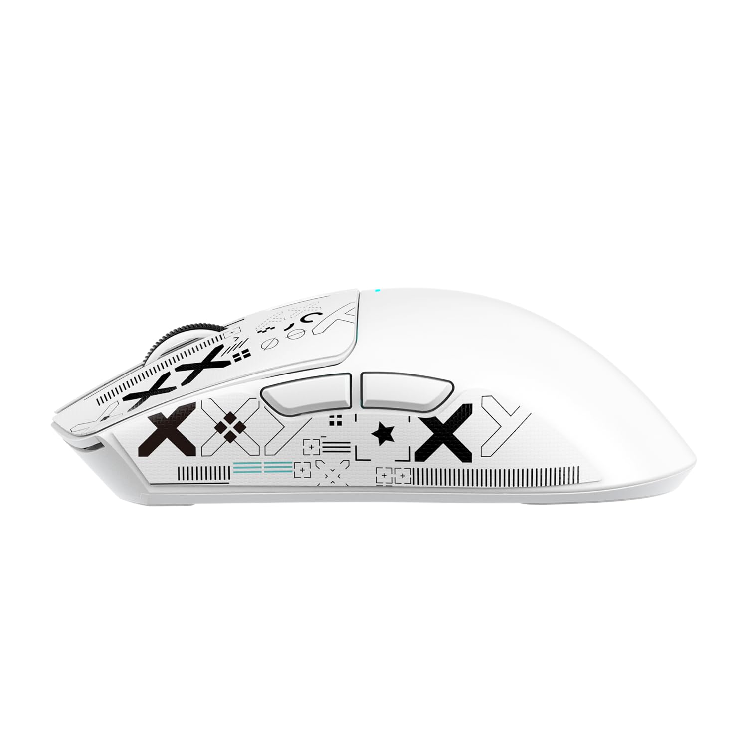 Attack Shark X11 Wireless Gaming Mouse with Magnetic Charging Dock - PAW3311 Sensor, 22000 DPI, BT/2.4G/Wired - Includes Grip Tape - Compatible with Windows 11, Xbox, PS5, Mac - White - Perfect for FPS, MOBA & Esports Gaming
