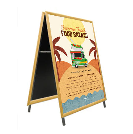 18x36 A-Frame Wooden Snap Sign Holder - 1 1/4