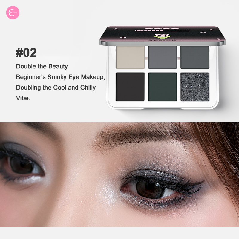 SHEDELLA Romantic 6-Color Eyeshadow Palette - Long Lasting, Highly Pigmented Makeup for Everyday & Party Looks | Perfect for Date Night, Weddings & Special Occasions