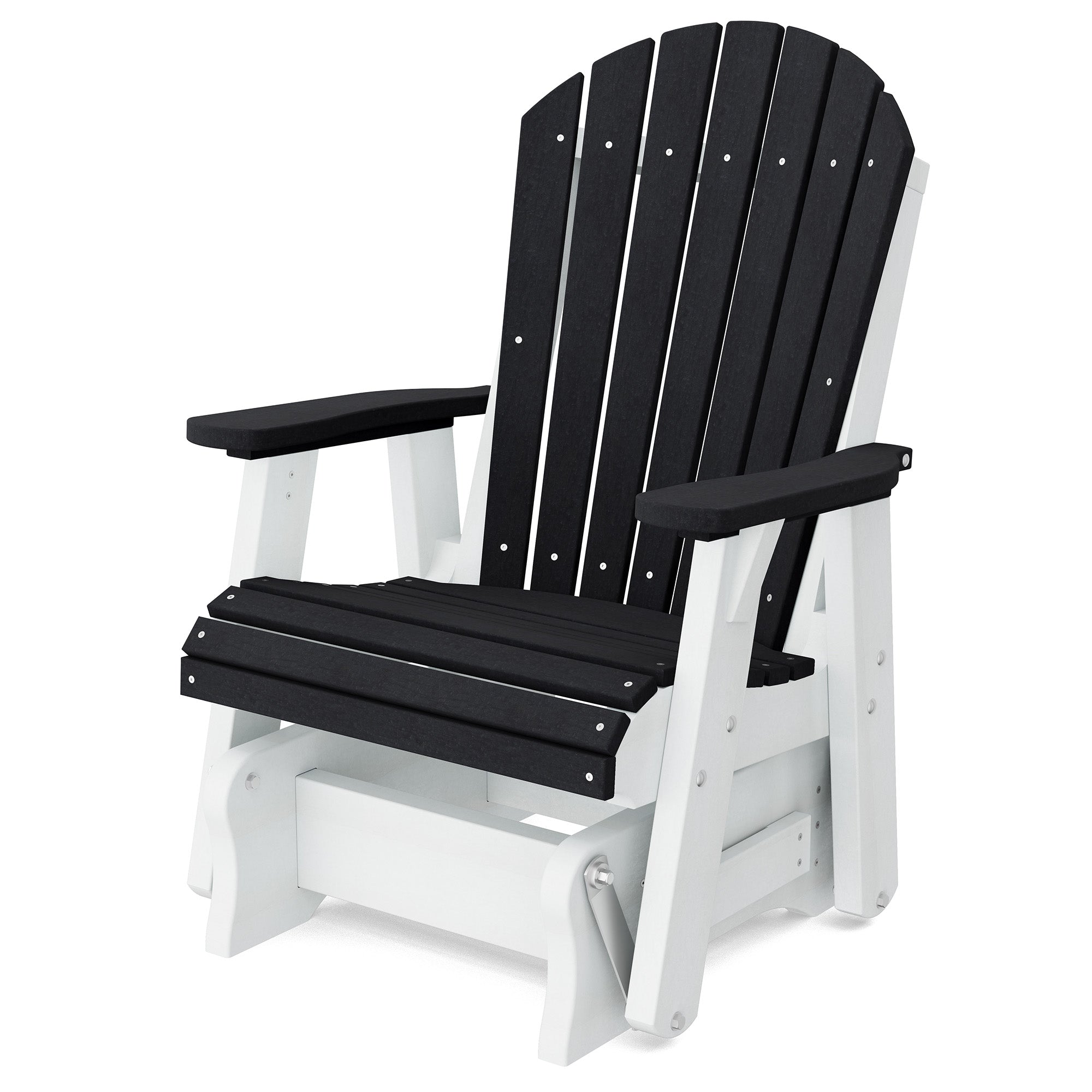 Heritage Single Glider Rocking Chair - Classic Wooden Nursery Glider for Baby Room, Breastfeeding & Relaxation - Perfect for Nurseries, Bedrooms & Living Rooms