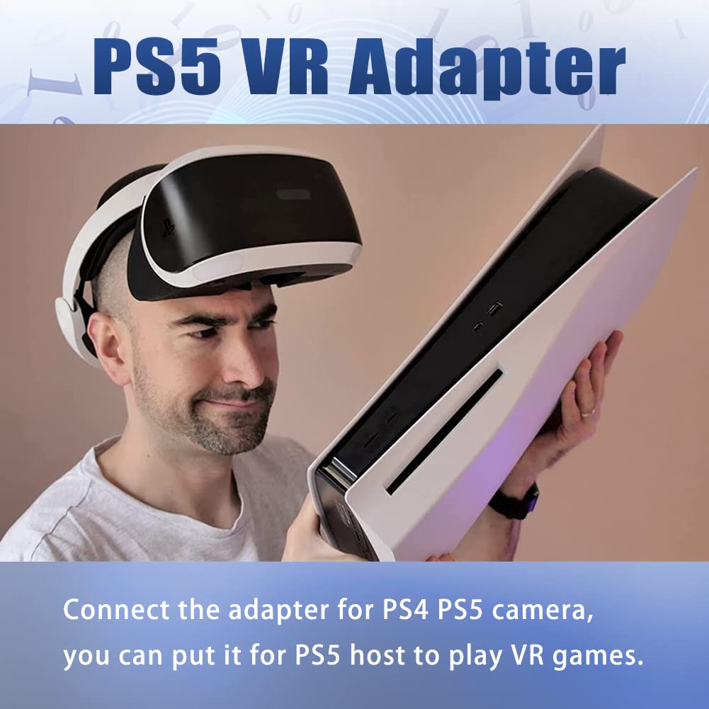 PSVR Adapter for PS5 & PS4 Camera - VR Converter Cable for PlayStation 5 Console | Connect PS4 Camera to PS5 | Perfect for VR Gaming & Streaming Setups
