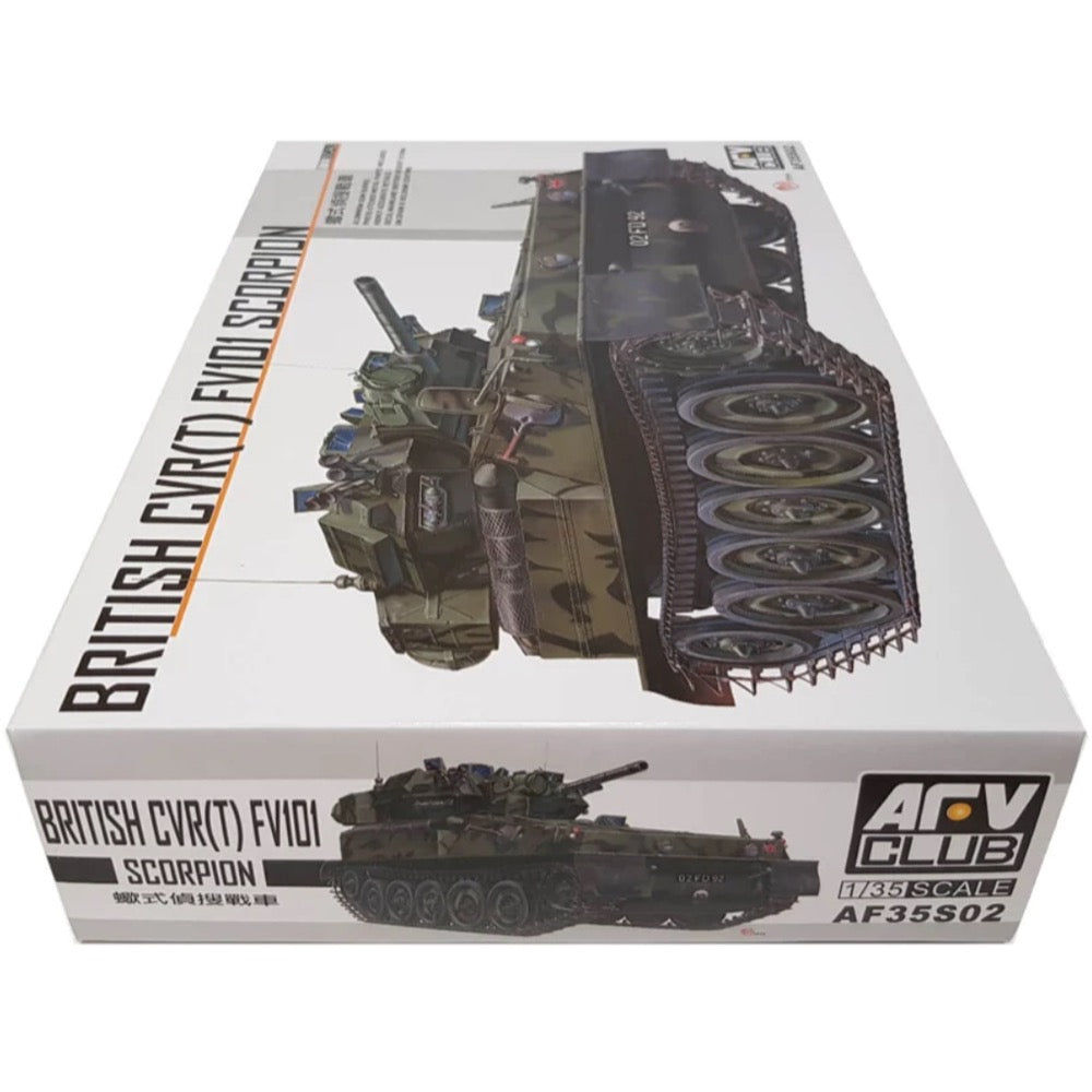 1/35 AFV 35S02 FV101 Scorpion British Light Tank Model Kit - Military Vehicle Scale Model for Collectors & Hobbyists | Perfect for Diorama Building, Wargaming & Display
