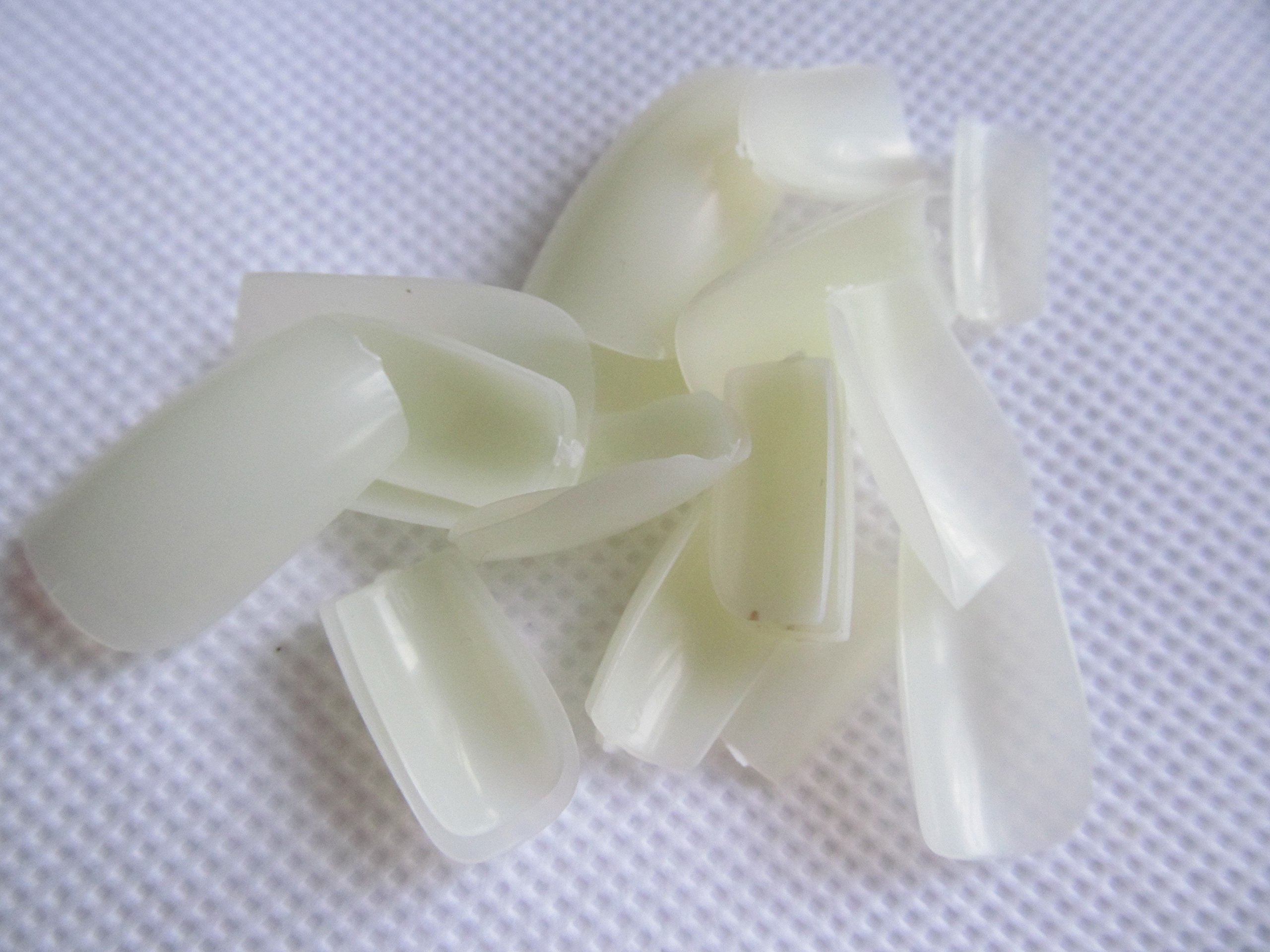 576-Pack (24 Packets) Salon Quality Medium Length Full Coverage False Nails - Different Sizes by Fat-Catz-Copy-Catz - Natural False Nails for Resale - Perfect for Nail Salons, DIY Manicures & Special Occasions