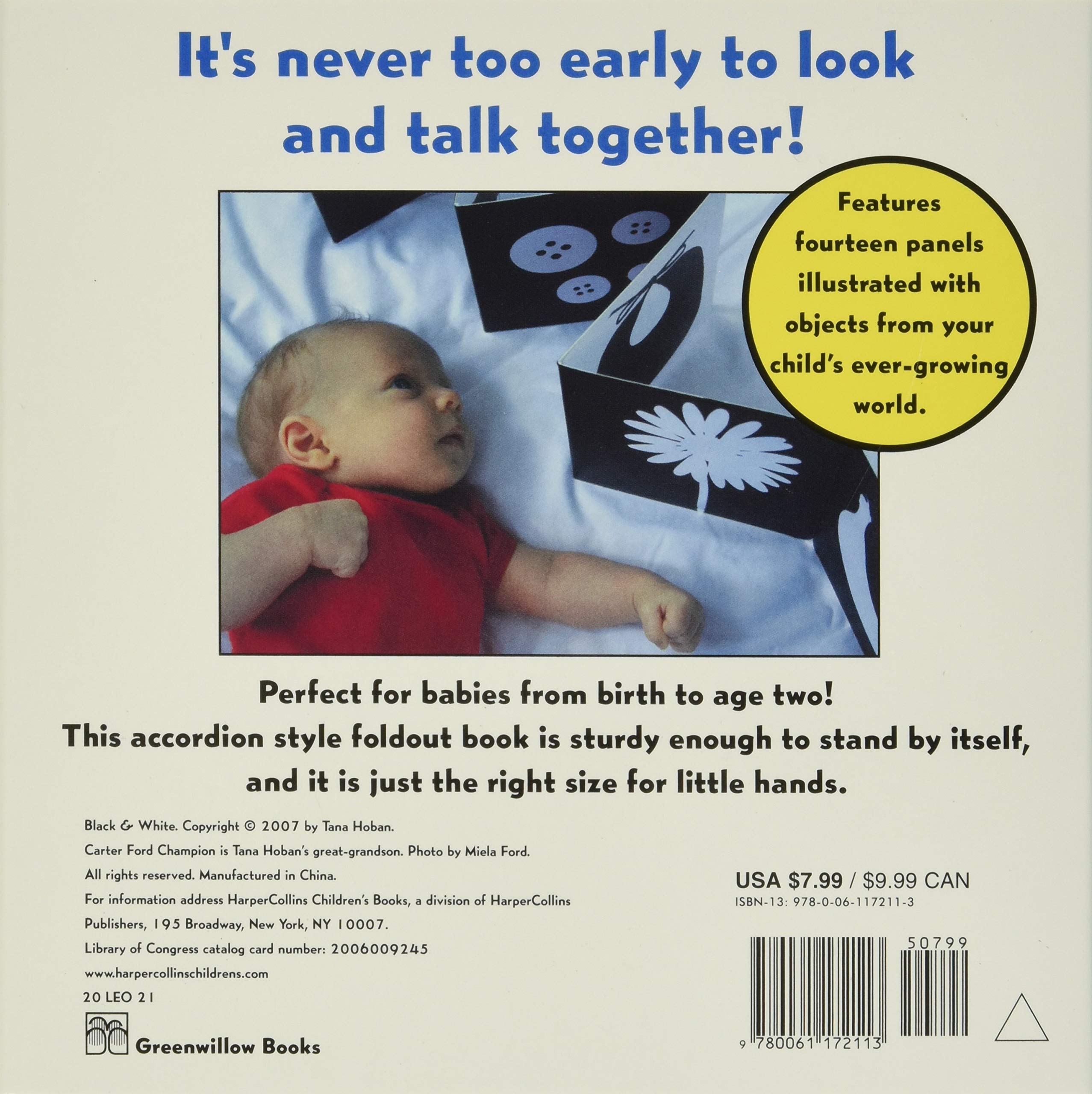 High Contrast Black & White Board Book for Newborn Babies - Perfect for Early Visual Development & Baby Shower Gifts