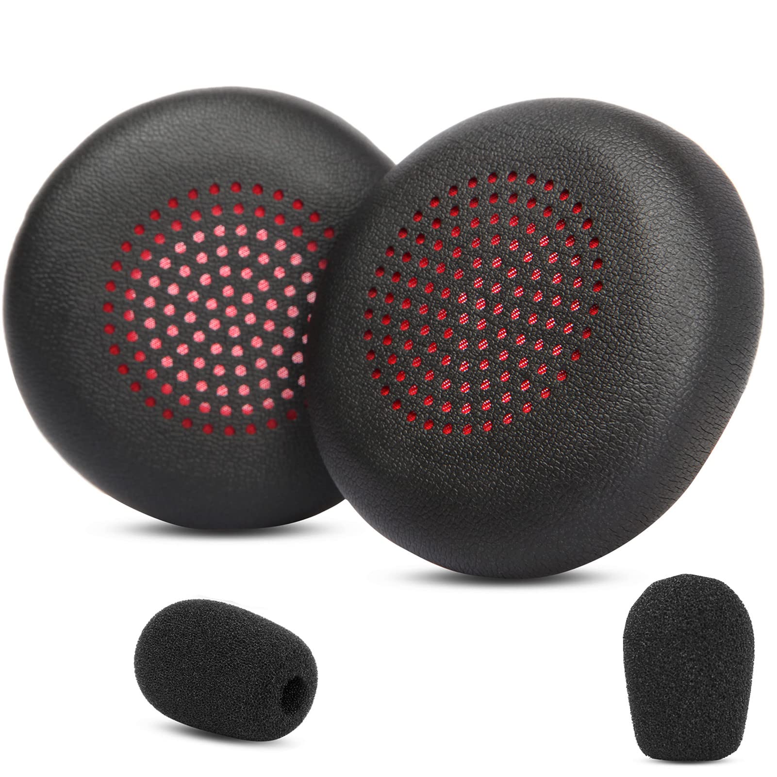 Plantronics Voyager Focus UC Replacement Earpads - Compatible with Voyager Focus UC, B825, Focus 2 UC & Blackwire 5220/5210/7225 Headsets - Noise Cancelling Memory Foam Cushions for Office & Call Center Use