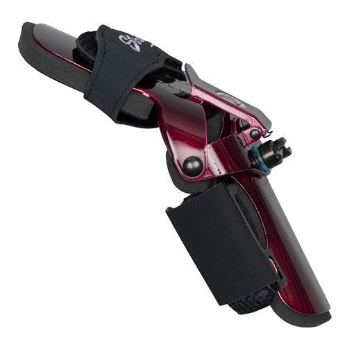 KR Strikeforce Burgundy Pro Rev 2 Left-Handed Wrist Support Brace - Perfect for Gaming, Typing & Carpal Tunnel Relief