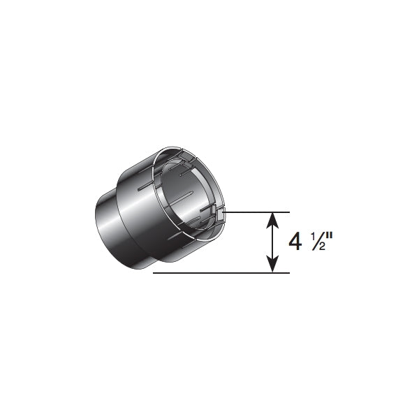 NDS 1241 Corrugated to PVC Adapter - Heavy Duty Pipe Fitting for Drainage, Sewer & Plumbing Systems - Perfect for Residential & Commercial Use