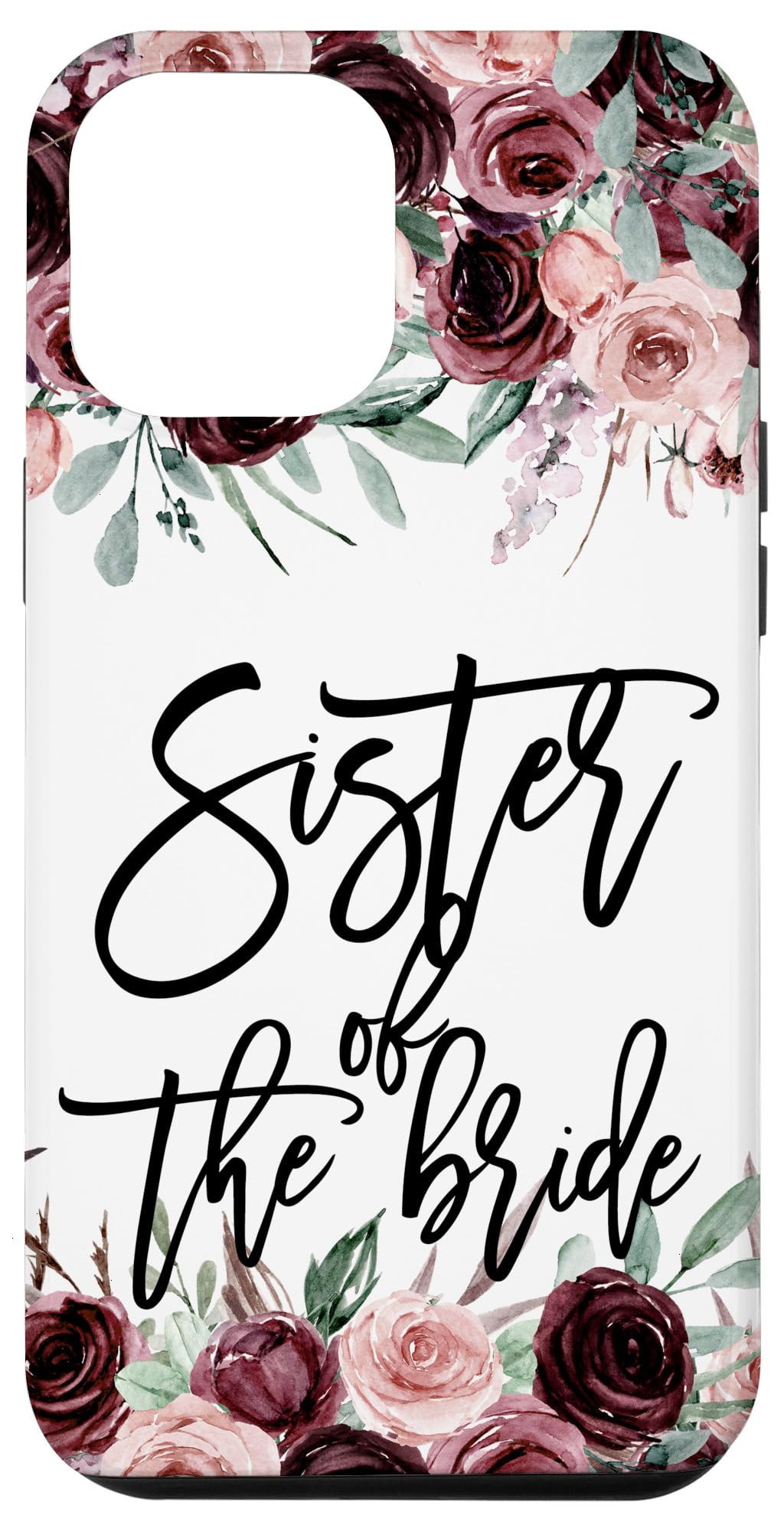 iPhone 12 Pro Max Floral Case - Elegant Flower Print Phone Cover for Bride, Sister & Wedding Party | Perfect for Bridal Showers, Weddings & Special Occasions