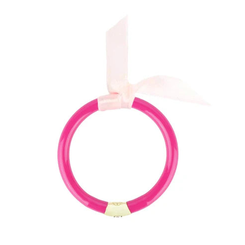 BuDhaGirl All Season Baby Bangle - Epic Pink | Stylish & Comfortable Bracelet for Infants & Toddlers | Perfect for Everyday Wear, Special Occasions & Photo Shoots