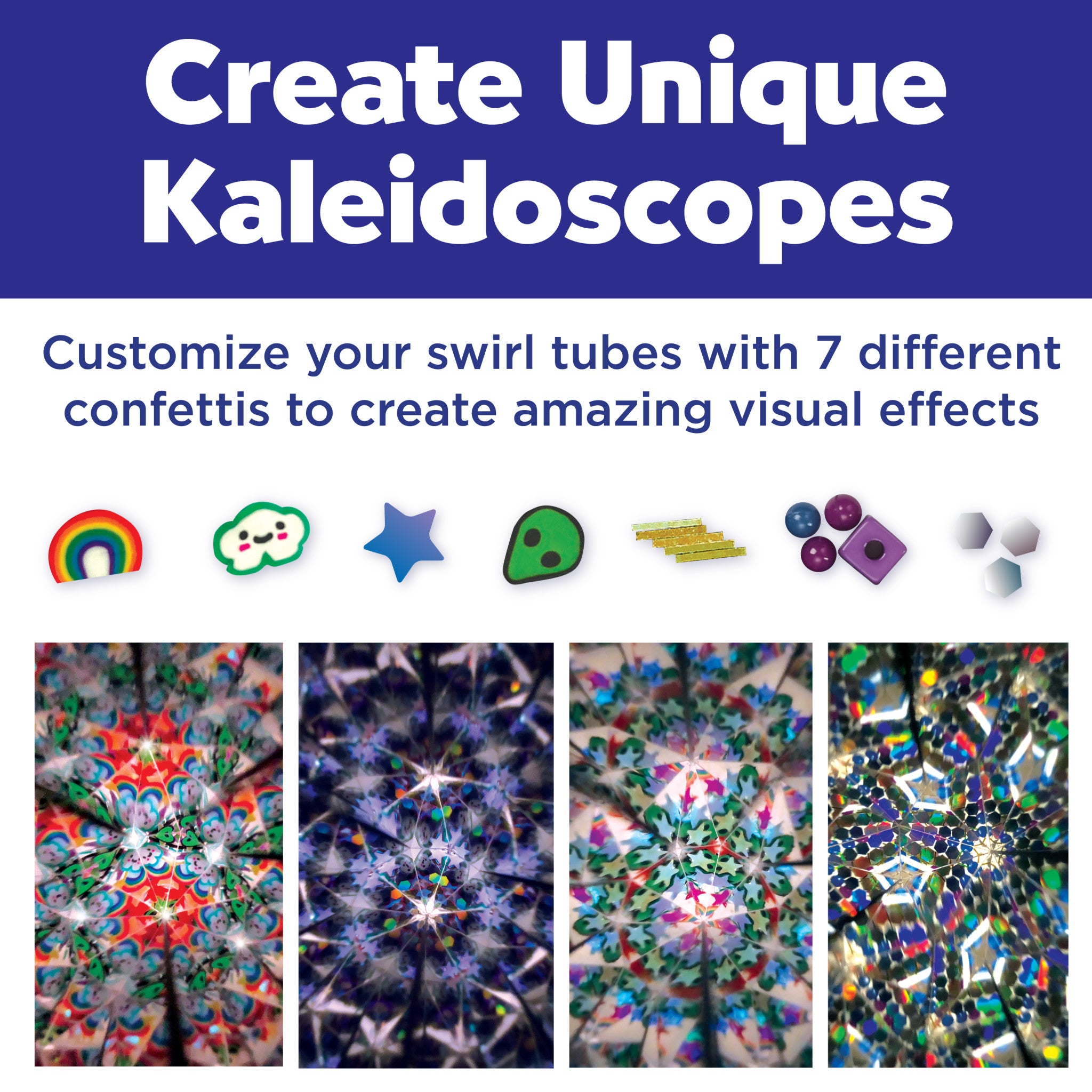 Magic Swirl Kaleidoscope Toy for Kids - Colorful Rotating Visual Effects, Educational STEM Gift for Boys & Girls Ages 5-12 - Perfect for Birthday Parties, Classroom Activities & Sensory Play