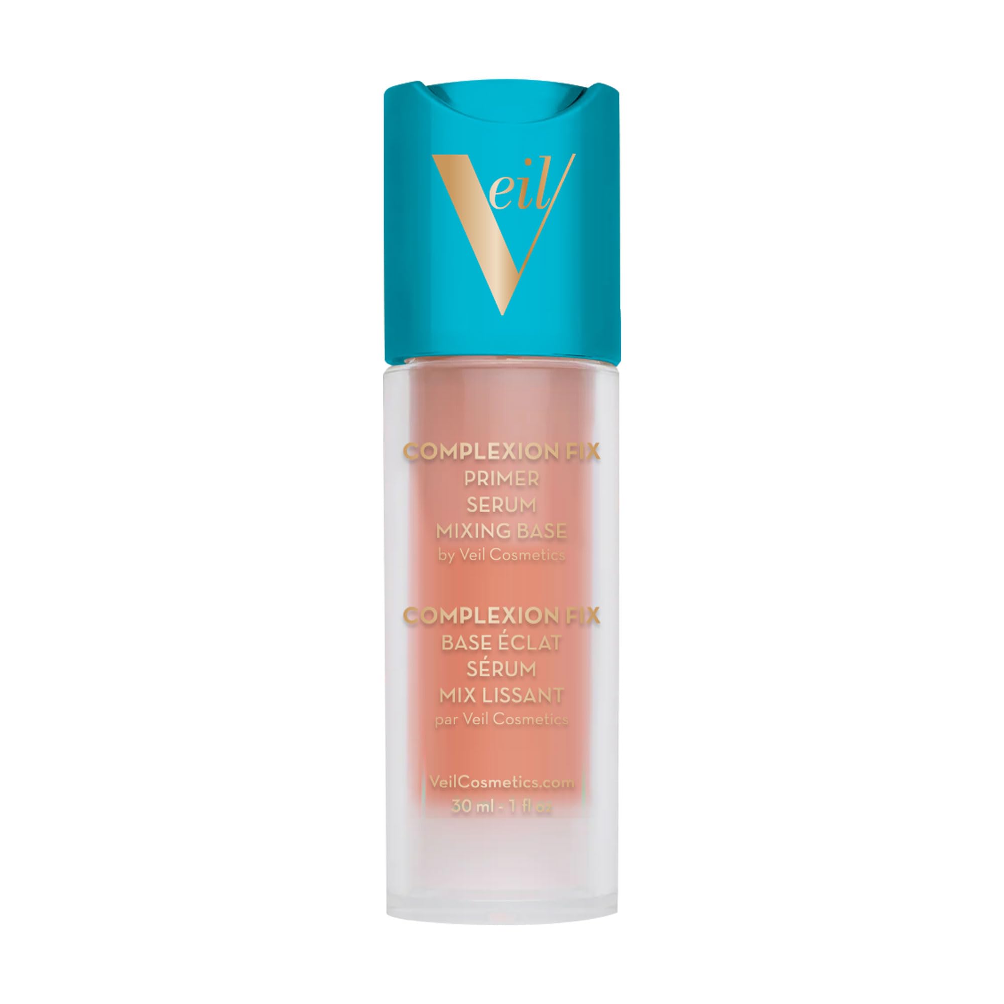 Veil Cosmetics Complexion Fix 3-in-1 Primer | Serum, Mixing Base & Makeup Primer | Pore Minimizer with Hydration & Brightening | Reduces Wrinkles & Fine Lines | Long-Lasting Makeup Wear | Vegan Formula for Radiant Skin | Perfect for Daily Use, Special Occasions & Photo Shoots