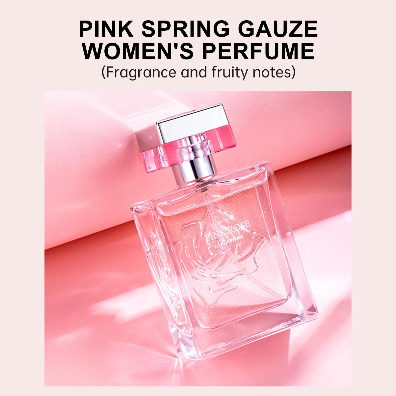 Exquisite Rose Carved Eau de Toilette for Women & Men - Long-Lasting Floral Perfume with Refreshing Rose Fragrance, 50ml Bottle | Boost Confidence, Perfect for Date Nights & Special Occasions