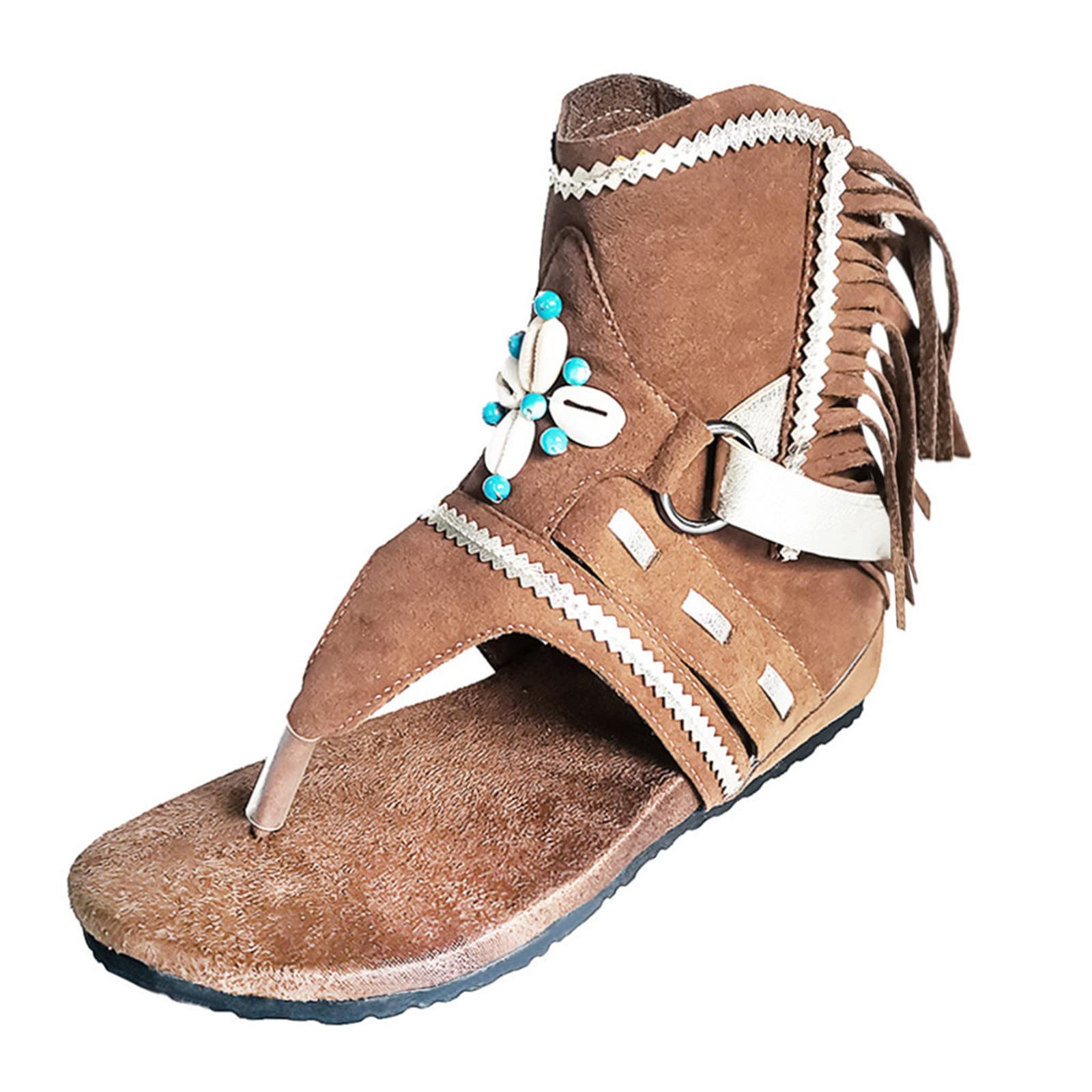 Bohemian Women's Boots with Tassels - Retro Chelsea Boots for Winter, Outdoor Sandals & Flip Flops - Perfect for Casual Wear, Music Festivals and Boho Fashion Outfits