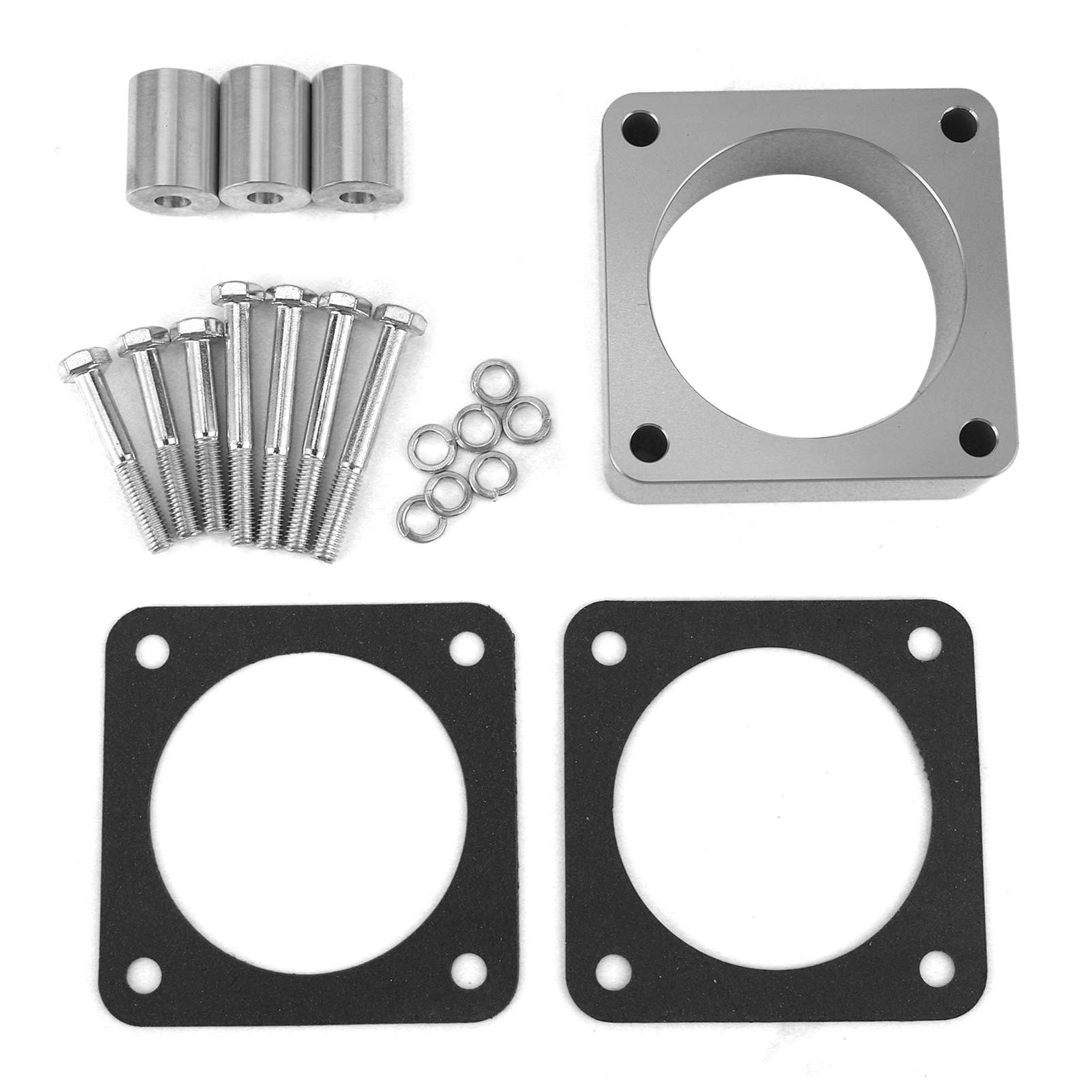 High-Performance CNC Aluminum Alloy Throttle Body Spacer Kit - Compatible with Jeep Cherokee & Grand Cherokee - Improves Airflow & Engine Performance for Off-Roading & Daily Driving