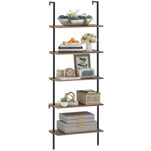 5-tiers Rustic Brown