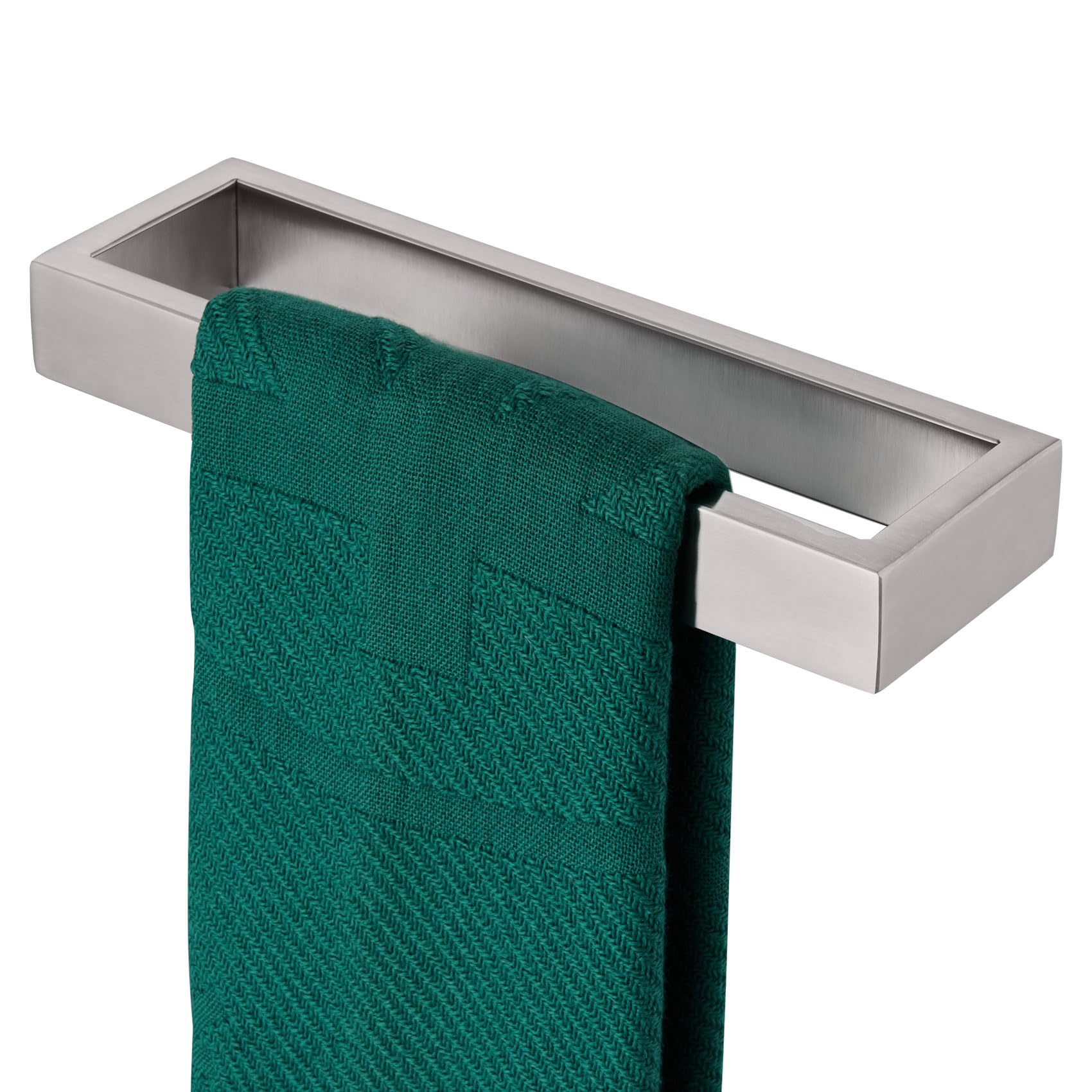 KOKOSIRI 9-Inch Brushed Nickel Towel Ring - Stainless Steel Hand Towel Holder for Bathroom & Kitchen - Wall Mounted Hardware (1 Pack, B4008BR-L9) - Perfect for Small Spaces & Modern Home Decor