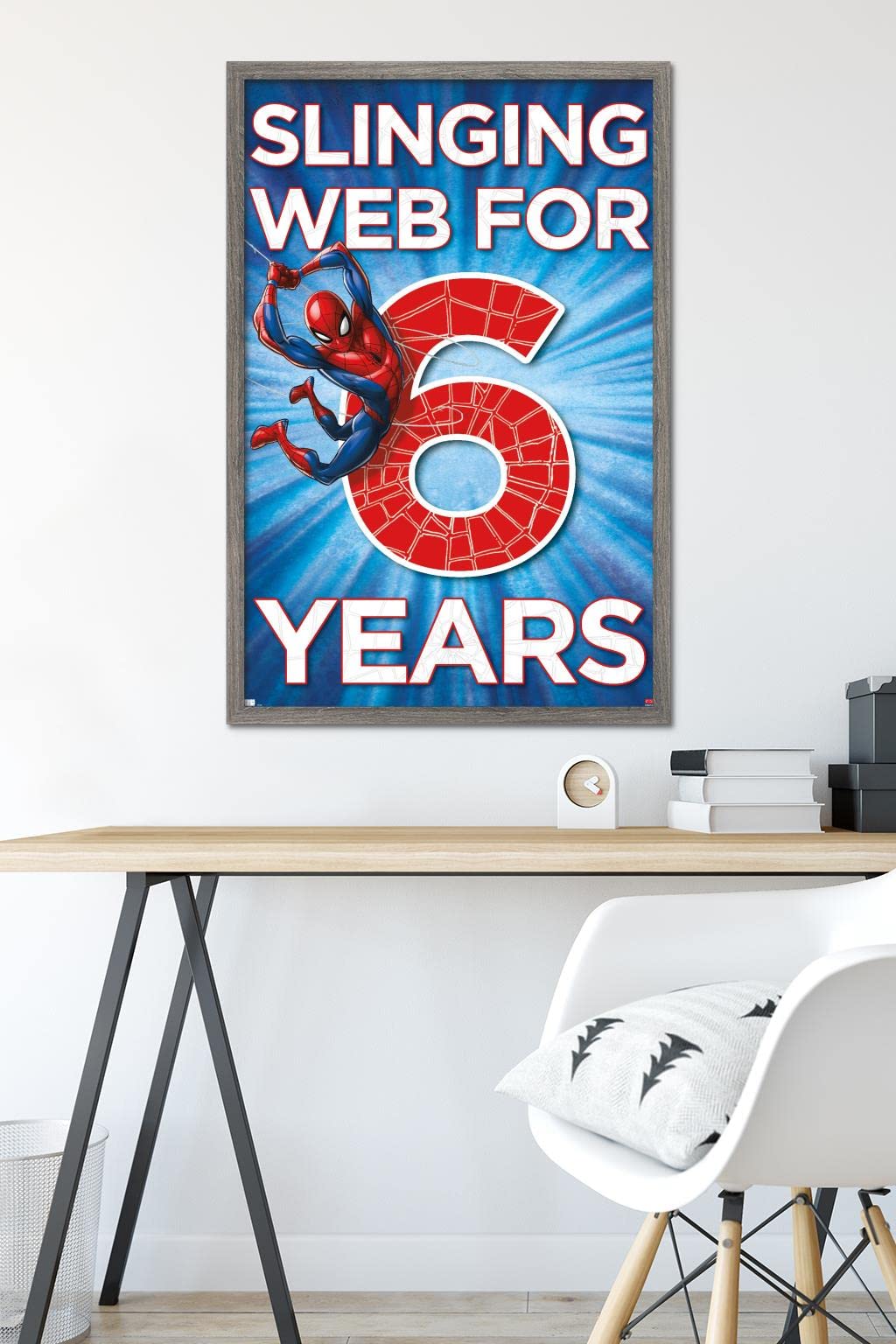 Marvel Spider-Man Happy 6th Birthday Wall Poster - 34