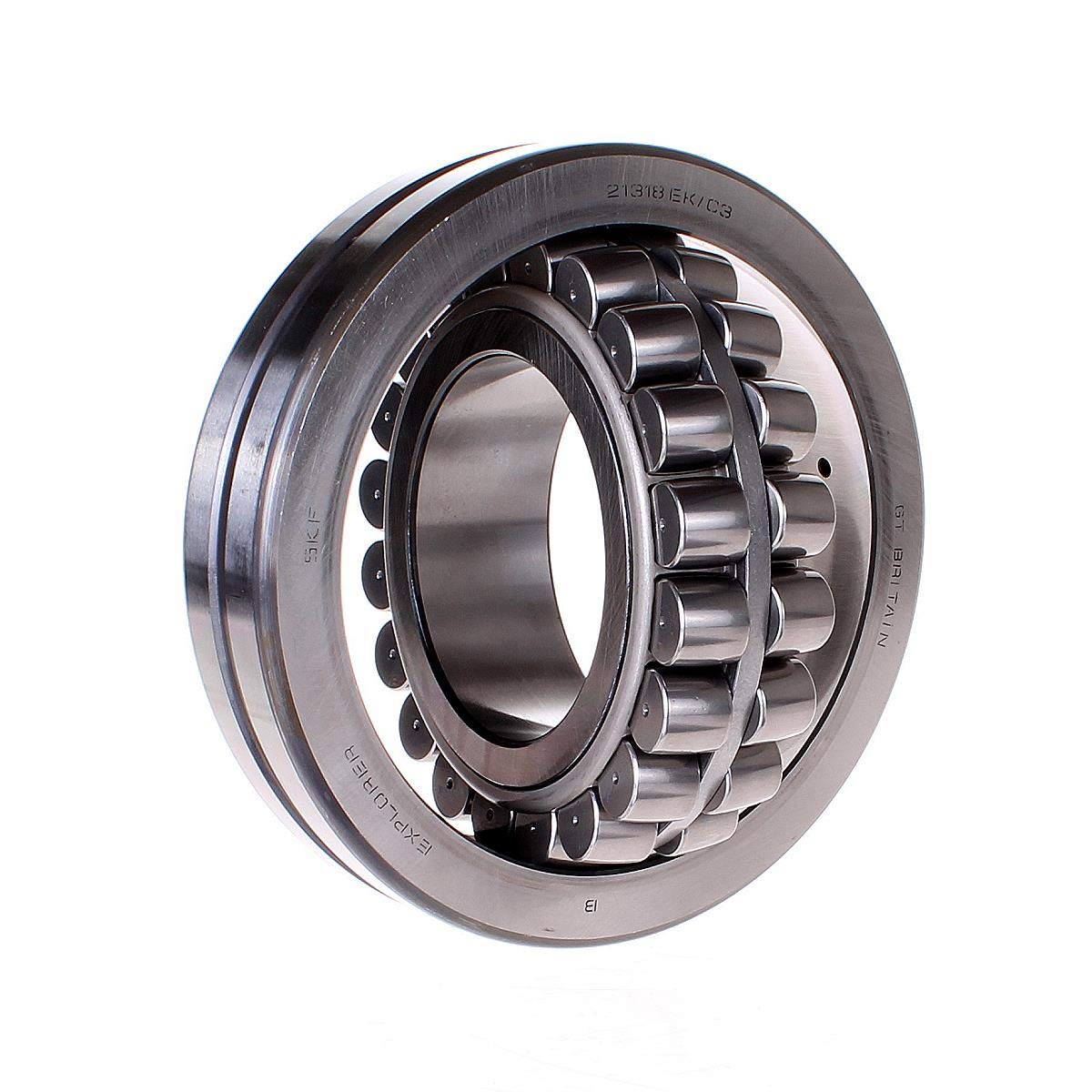 SKF 21311 EK/C3 Spherical Roller Bearing - Tapered Bore, Steel Cage, C3 Clearance (55mm ID x 120mm OD x 29mm Width) - Ideal for Heavy-Duty Industrial Machinery, Conveyor Systems & Agricultural Equipment