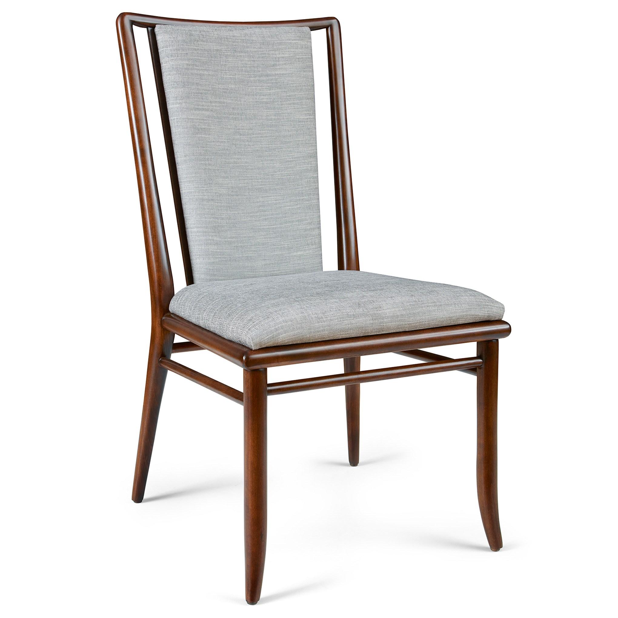 Martine Upholstered Dining Chair - Comfortable Fabric Side Chair with Wooden Legs for Kitchen, Dining Room, or Home Office - Perfect for Everyday Meals and Entertaining Guests