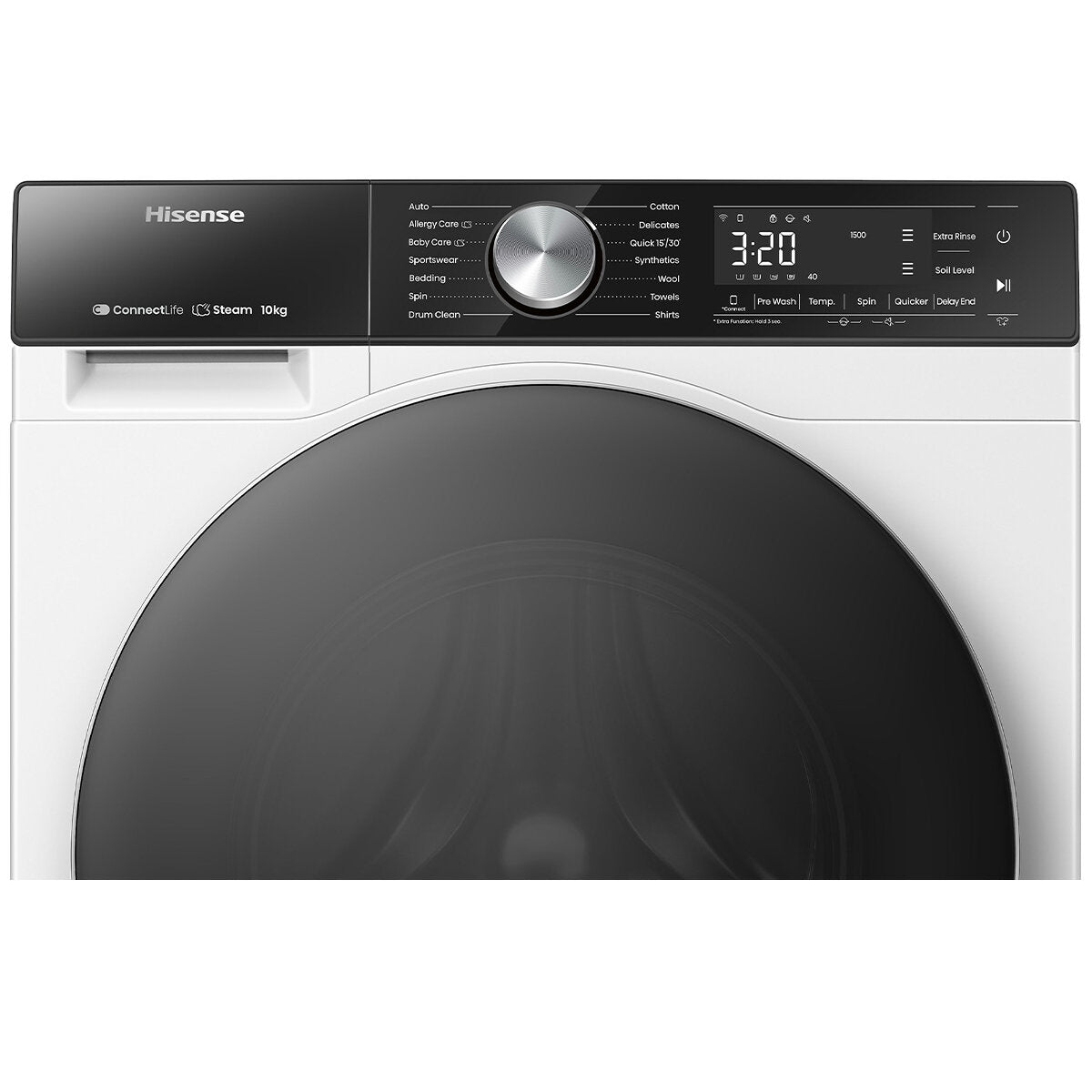 Hisense 10kg Series 5 Front Load Washing Machine HWFS1015E - Energy Efficient Large Capacity Washer for Family Laundry | Perfect for Apartments, Homes & Laundromats