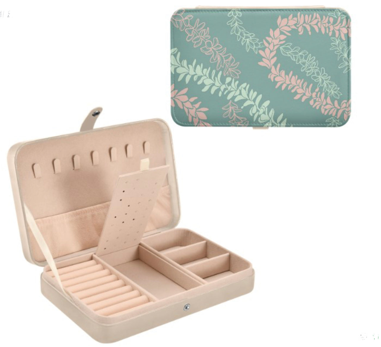 Stylish Travel Jewelry Organizer - Portable Jewelry Case for Necklaces, Rings & Earrings - Perfect for Vacation, Business Trips & Gifts
