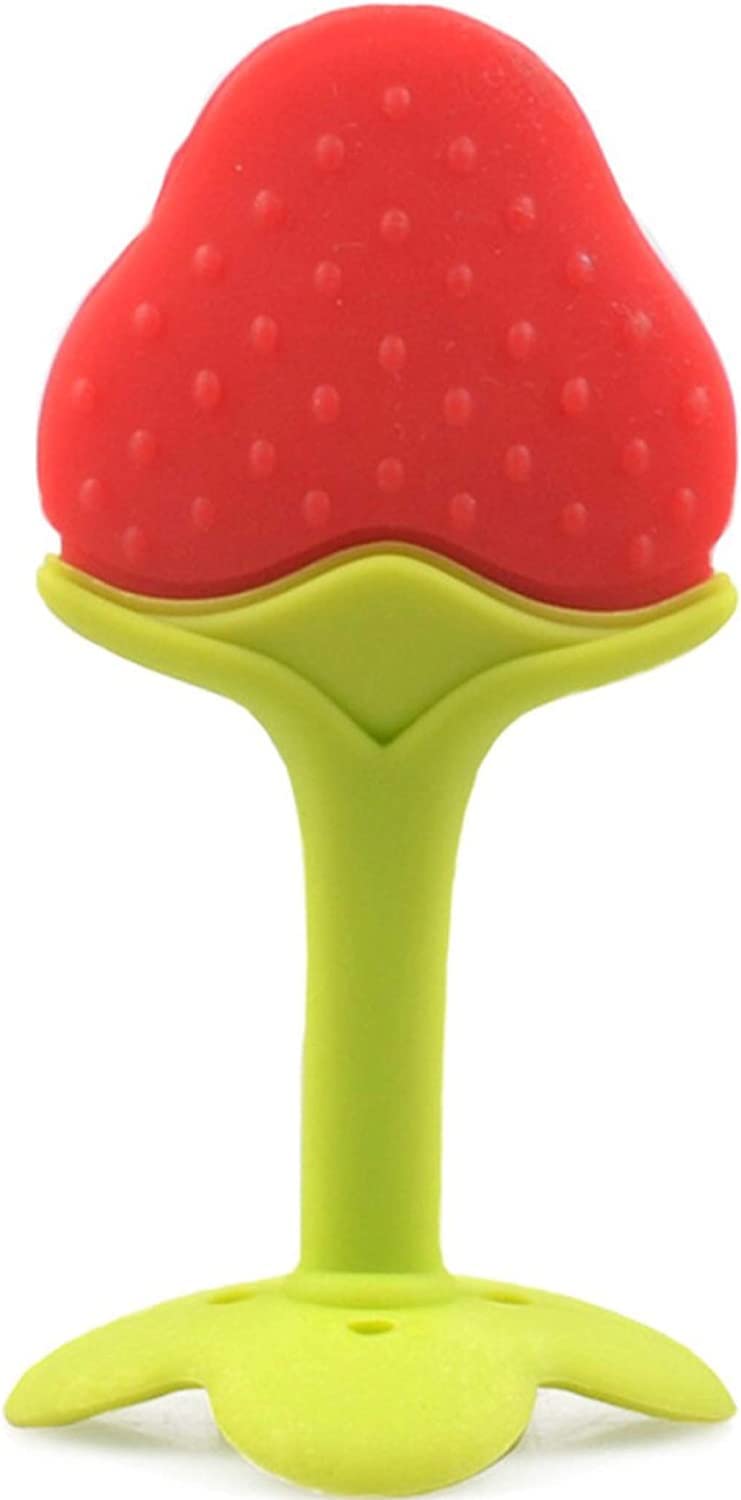 Organic Silicone Fruit-Shaped Teether for Babies 3-12 Months | BPA-Free, Safe Chewing Toy for Infant Gum Relief | Perfect for Soothing Teething Pain at Home, Travel & Daycare | Multi-Color 20-Piece Combo Pack