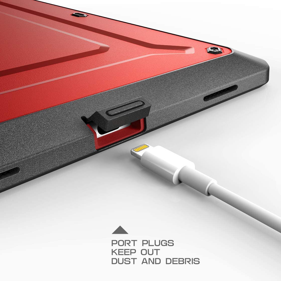 iPad 9.7 Inch Unicorn Beetle Pro Rugged Full Body Protective Case - Metallic Red (Open Box) | Shockproof Cover for Work, Travel & Outdoor Activities