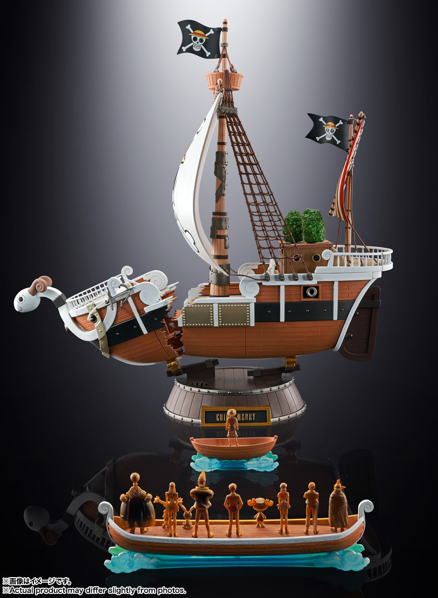 Chogokin Going Merry One Piece Ship Model - 25th Anniversary Memorial Edition Collectible Figure for Anime Fans | Perfect for Display, Gift Giving, and One Piece Merchandise Collection
