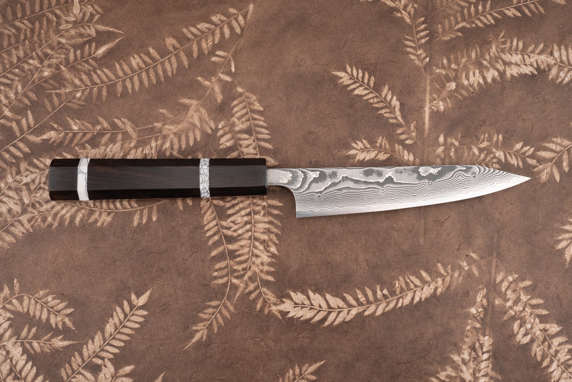 Premium Tetsuhiro SG2 Damascus Kanko Kiritsuke Petty Knife 135mm - High-Performance Japanese Kitchen Knife for Slicing, Peeling & Precision Cutting - Perfect for Chefs, Home Cooks & Sushi Preparation