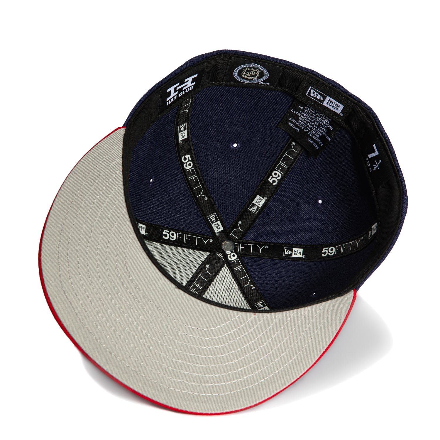 New Era 59Fifty Columbus Blue Jackets Snapback Hat - Light Navy & Red | MLB Baseball Cap for Men & Women | Perfect for Sports Games, Streetwear & Fan Collections