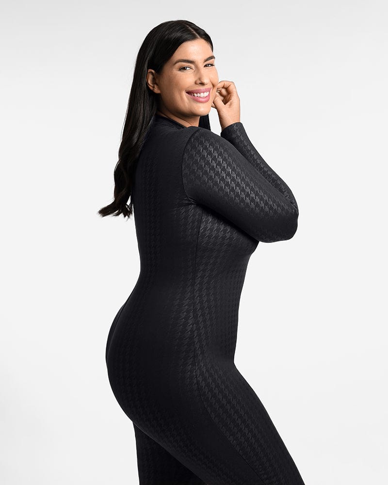 AirSlim® Classic Swallow Gird Shaping Jumpsuit for Women - Slimming Bodysuit with Waist Trainer & Butt Lifter - Perfect for Workout, Shapewear Under Dresses & Everyday Wear