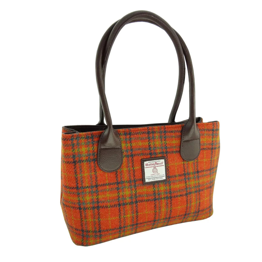 Classic Harris Tweed Handbag for Women [22 Colors] - Elegant Crossbody Purse with Adjustable Strap, Perfect for Work, Travel & Everyday Use