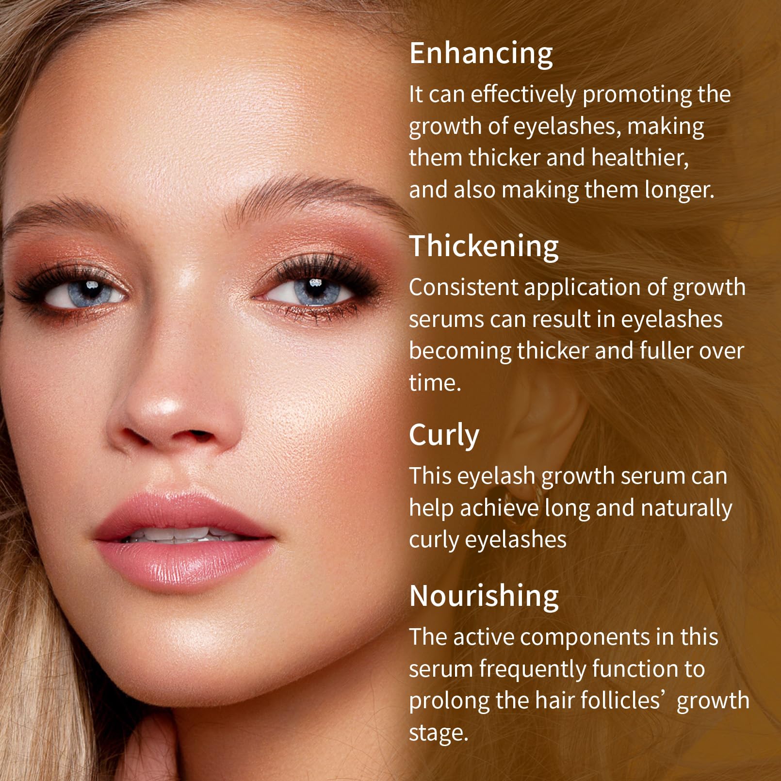 W3W Eyelash Growth Serum - Updated Formula for Longer, Fuller & Thicker Lashes | Gentle Lash Enhancer | 4ml | Perfect for Daily Use & Special Occasions