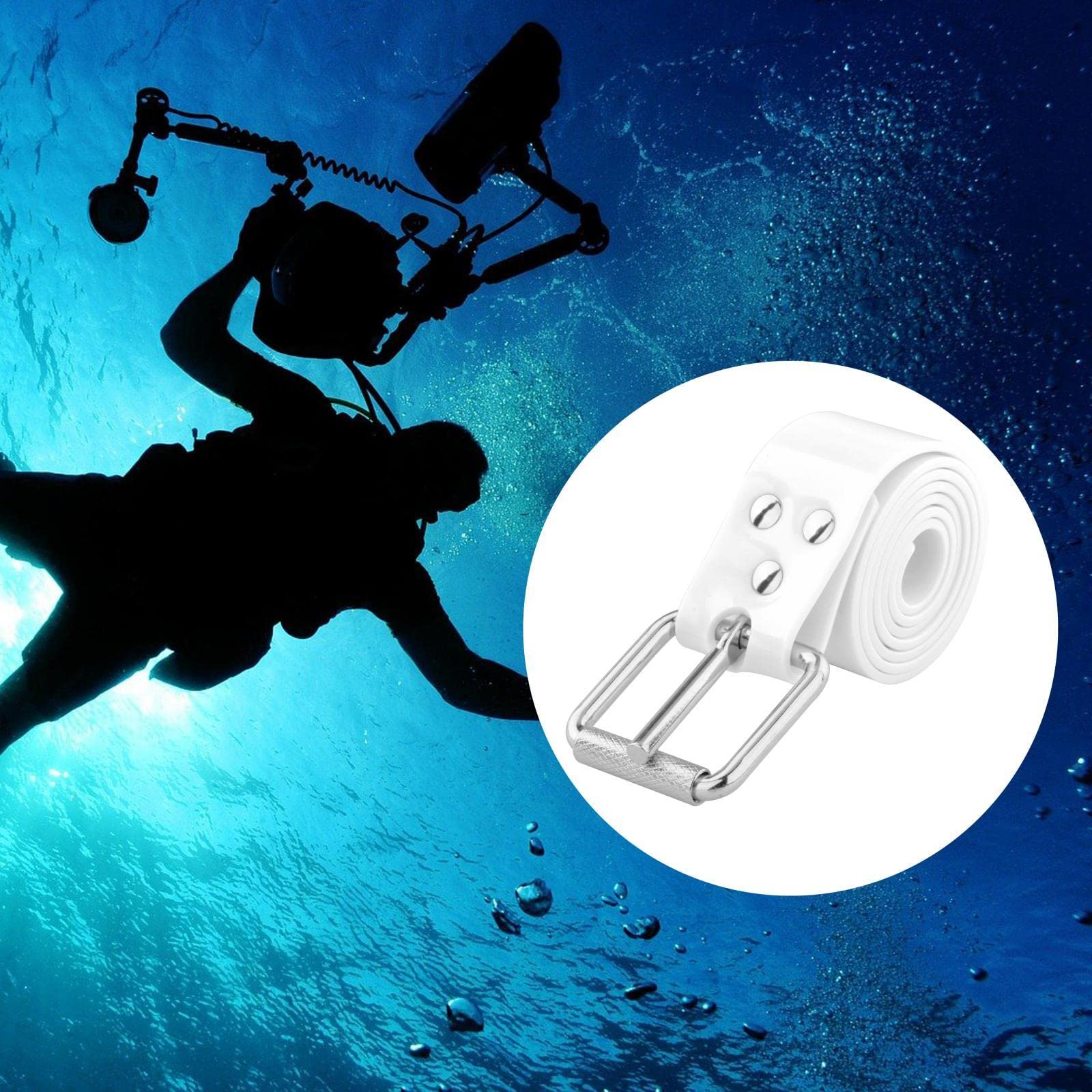 Adjustable Scuba Diving Weight Belt for Men & Women - Comfortable Neoprene Padded Dive Belt with Quick Release Buckle - Perfect for Snorkeling, Freediving and Underwater Photography