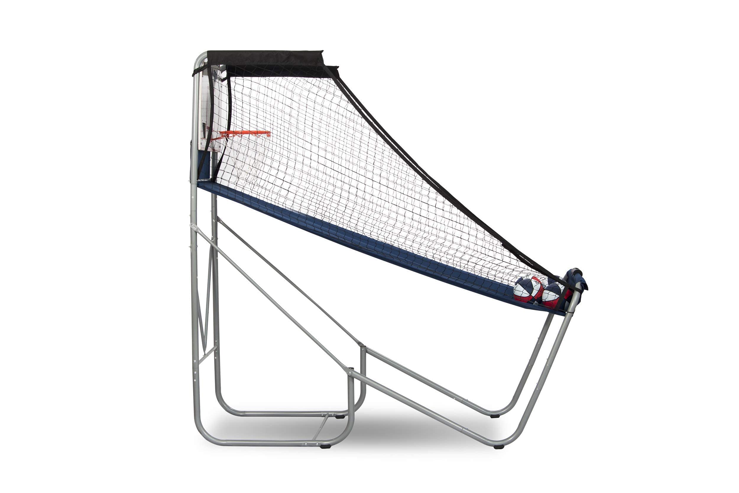 Pop-A-Shot Home Single Shot Arcade Basketball Game - Infrared Sensor Scoring, 6 Game Modes, 4 Balls & Foldable Design for Indoor Sports Fun | Perfect for Family Game Nights, Kids Parties & Home Entertainment