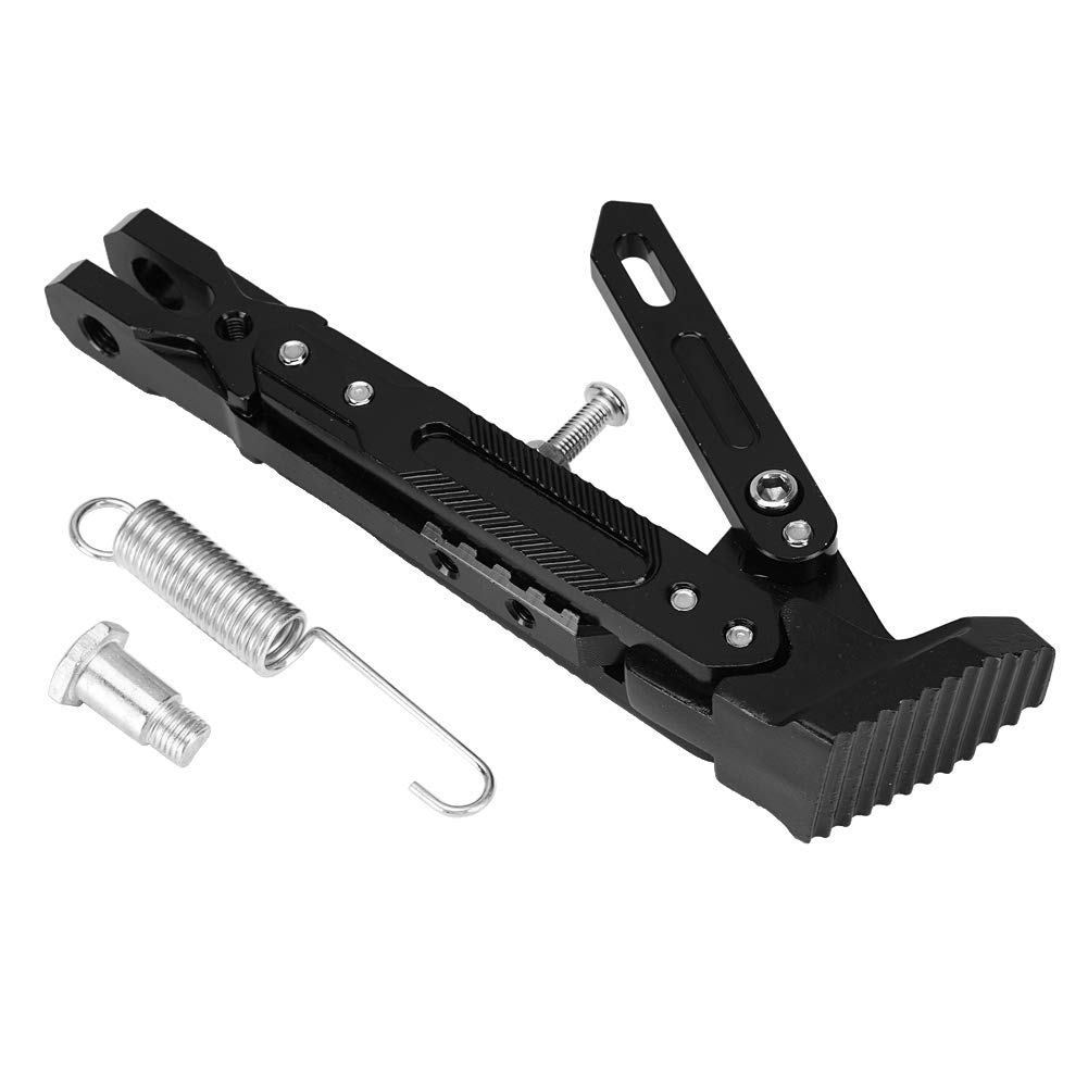 CNC Aluminum Motorcycle Kickstand - Adjustable Side Support for Bikes & Cruisers