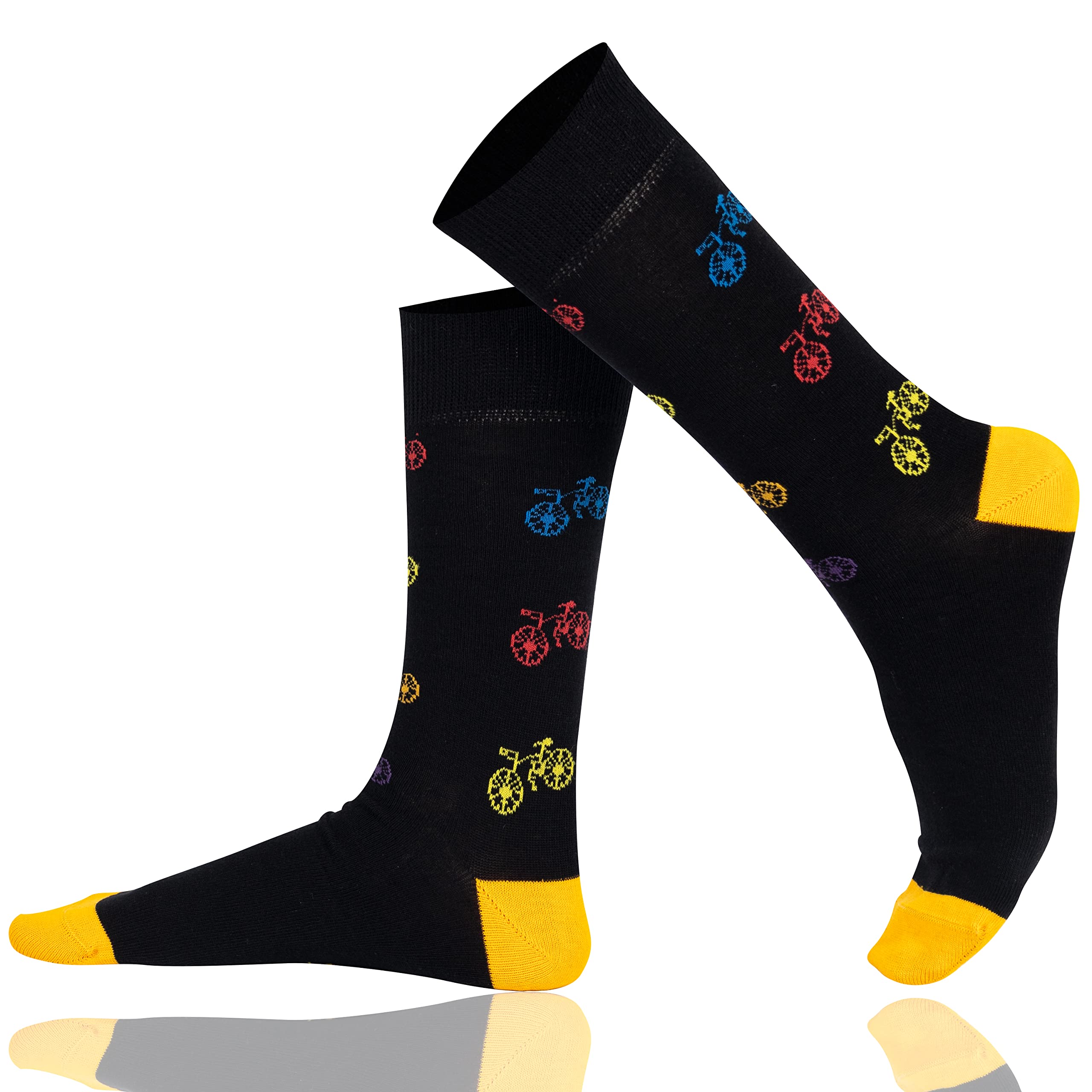 Mysocks® 5 Pairs Men's Argyle Dress Socks - Comfortable & Stylish Formal Socks for Business, Office & Wedding Occasions