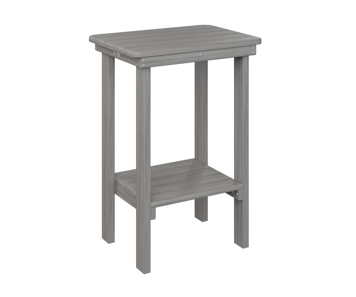 Berlin Gardens Rectangle End Table - Counter Height Bar Table for Patio, Deck, and Outdoor Living Spaces