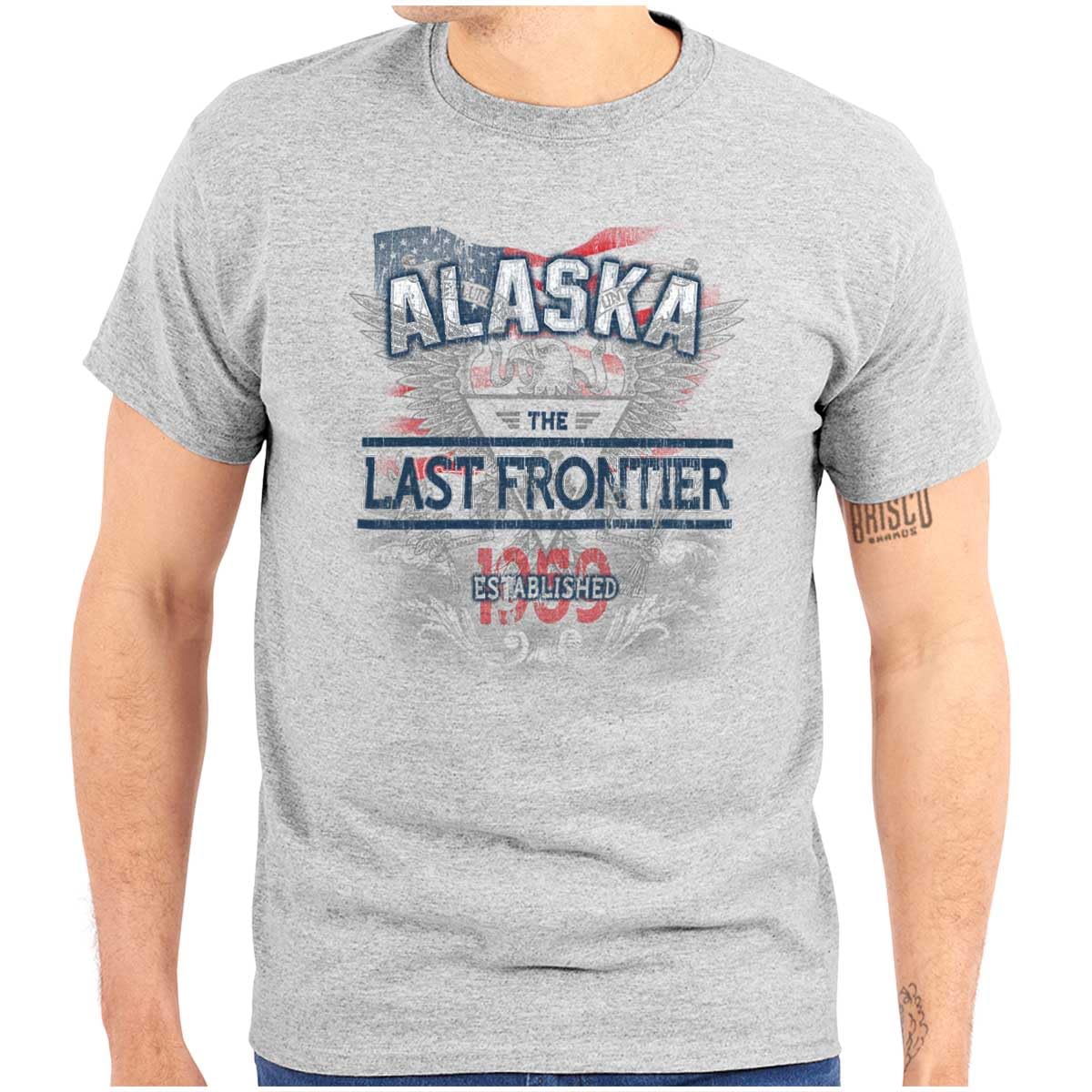 Alaska USA State Motto Graphic T-Shirt for Men & Women - Casual Wear, Travel & Outdoor Activities