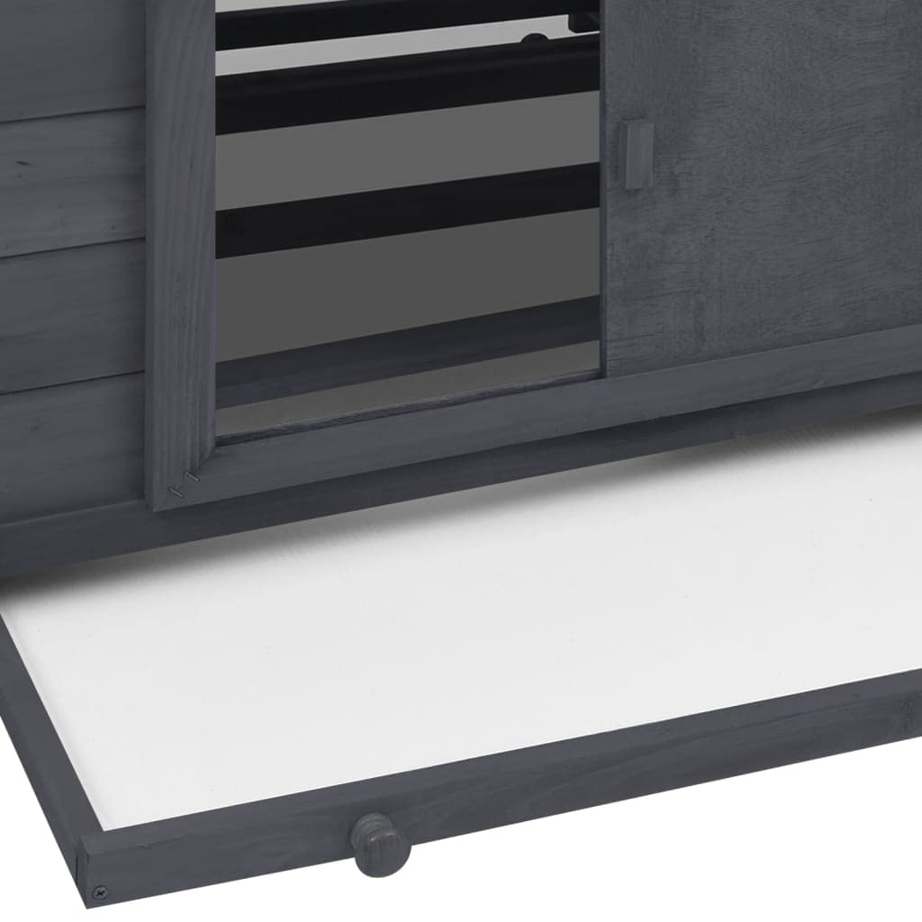 Weatherproof Outdoor Chicken Coop with Nesting Boxes & Pull-Out Tray - 59.8