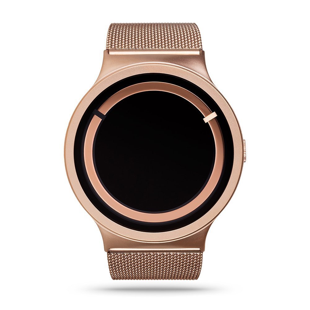 Eclipse Steel Unisex Watches - Rose Gold Stainless Steel Waterproof Watch for Men & Women | Perfect for Casual, Business & Outdoor Activities