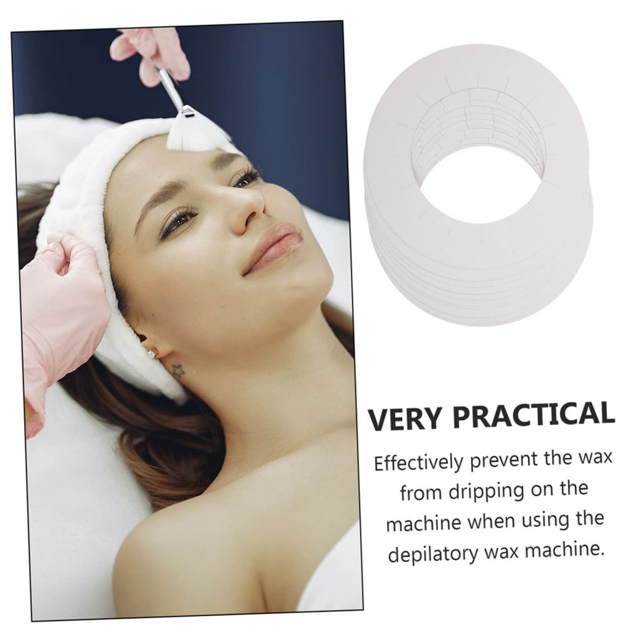Minkissy Waxing Machine Pads - 20 Pack Disposable Waxing Strips for Wax Warmer, Prevents Wax Overflow | Perfect for Salon, Spa & At-Home Hair Removal