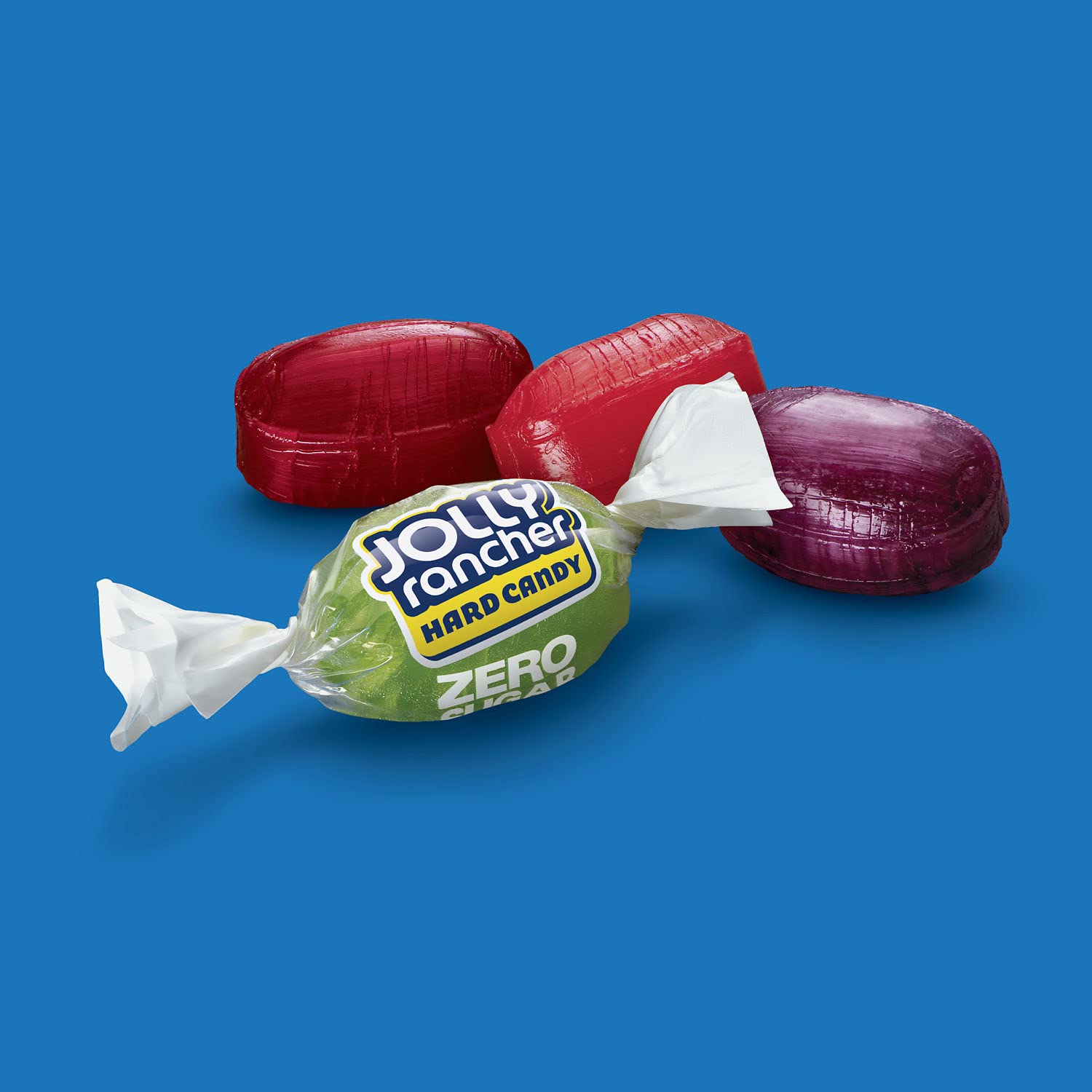Sugar Free Jolly Ranchers Hard Candy - 4 Pack (3.6oz Bags) | Zero Sugar Individually Wrapped Candies by Hampton Popcorn & Candy Co. | Perfect for Keto Diet, Halloween Treats & Office Snacks